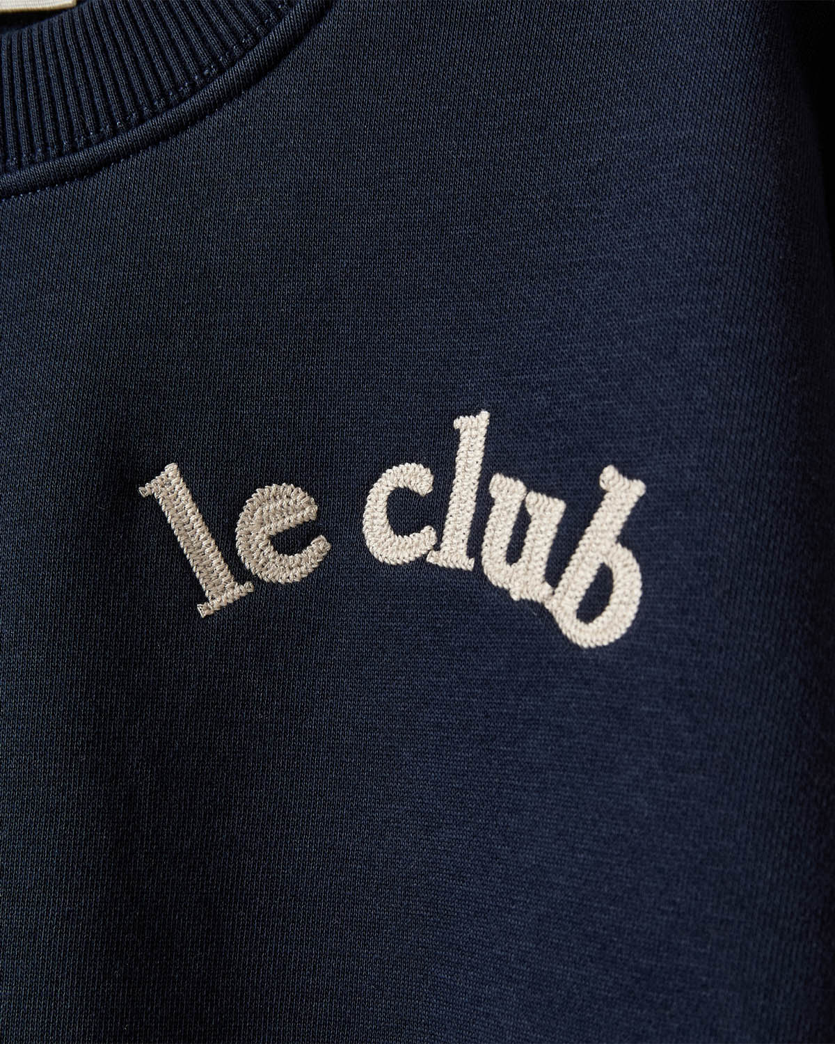 sofie-schnoor-young-elisy-sweatshirt-navy-blue-stickerei image 3