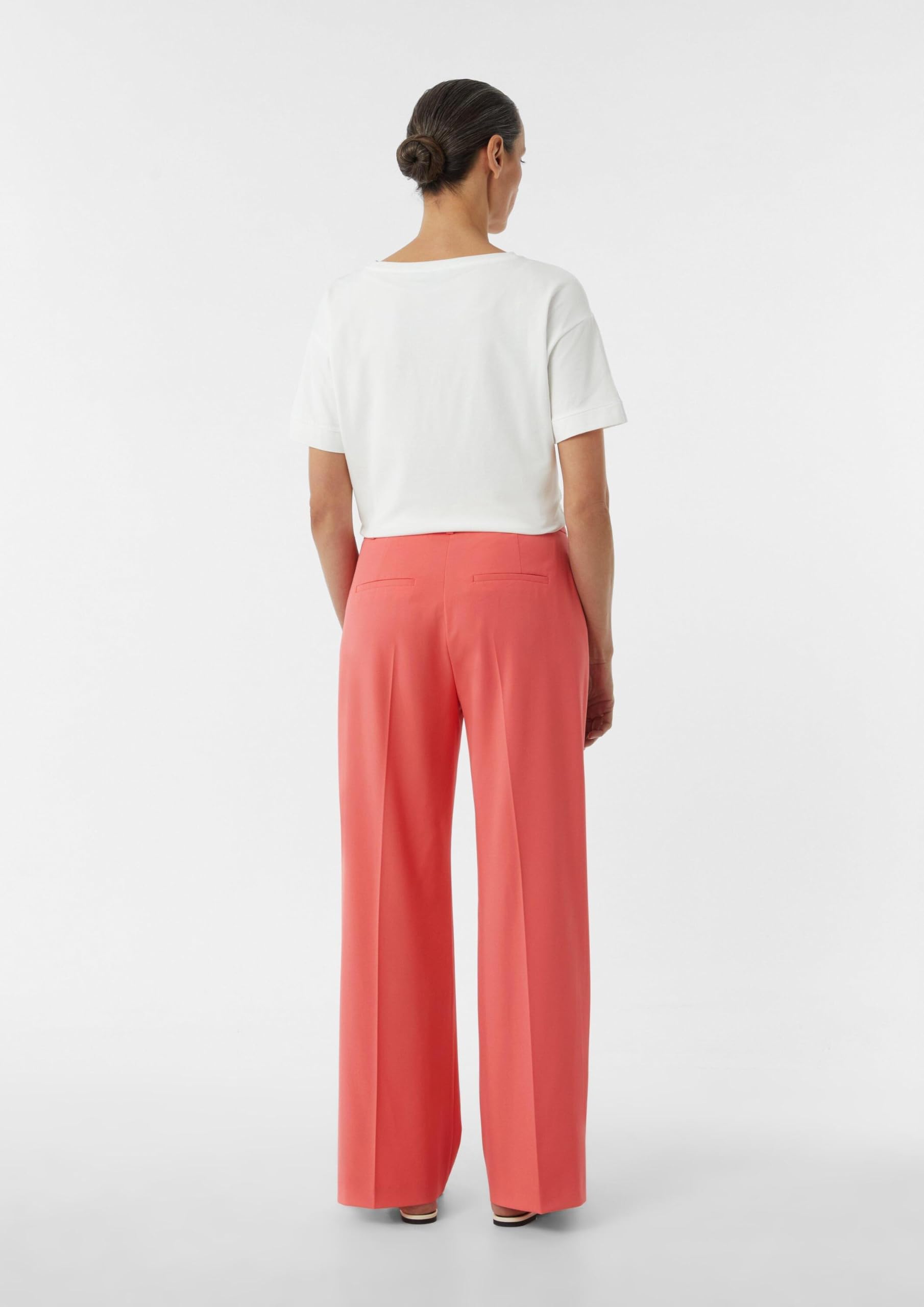 comma-marlenehose-hose-mit-weitem-bein-flie-end image 8