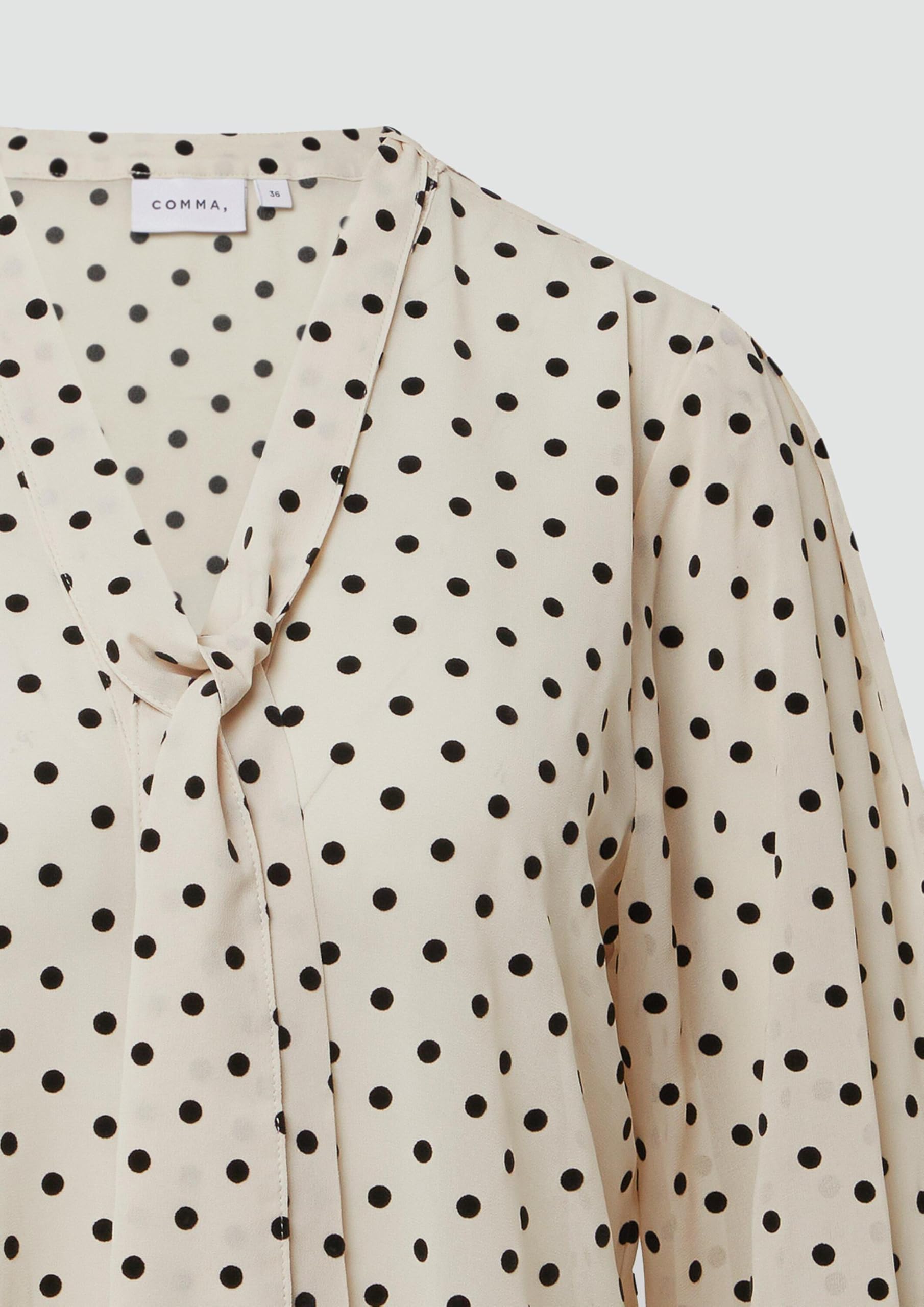 comma-schluppenbluse-langarm-chiffon-polka-dot-flock image 5