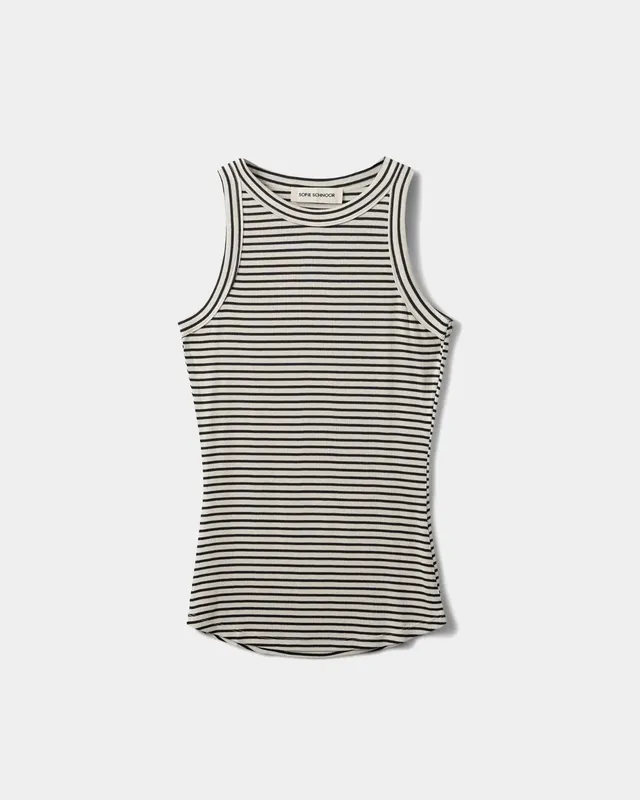 sofie-schnoor-julliesw-stripe-top-offwhite-slim-fit image 1