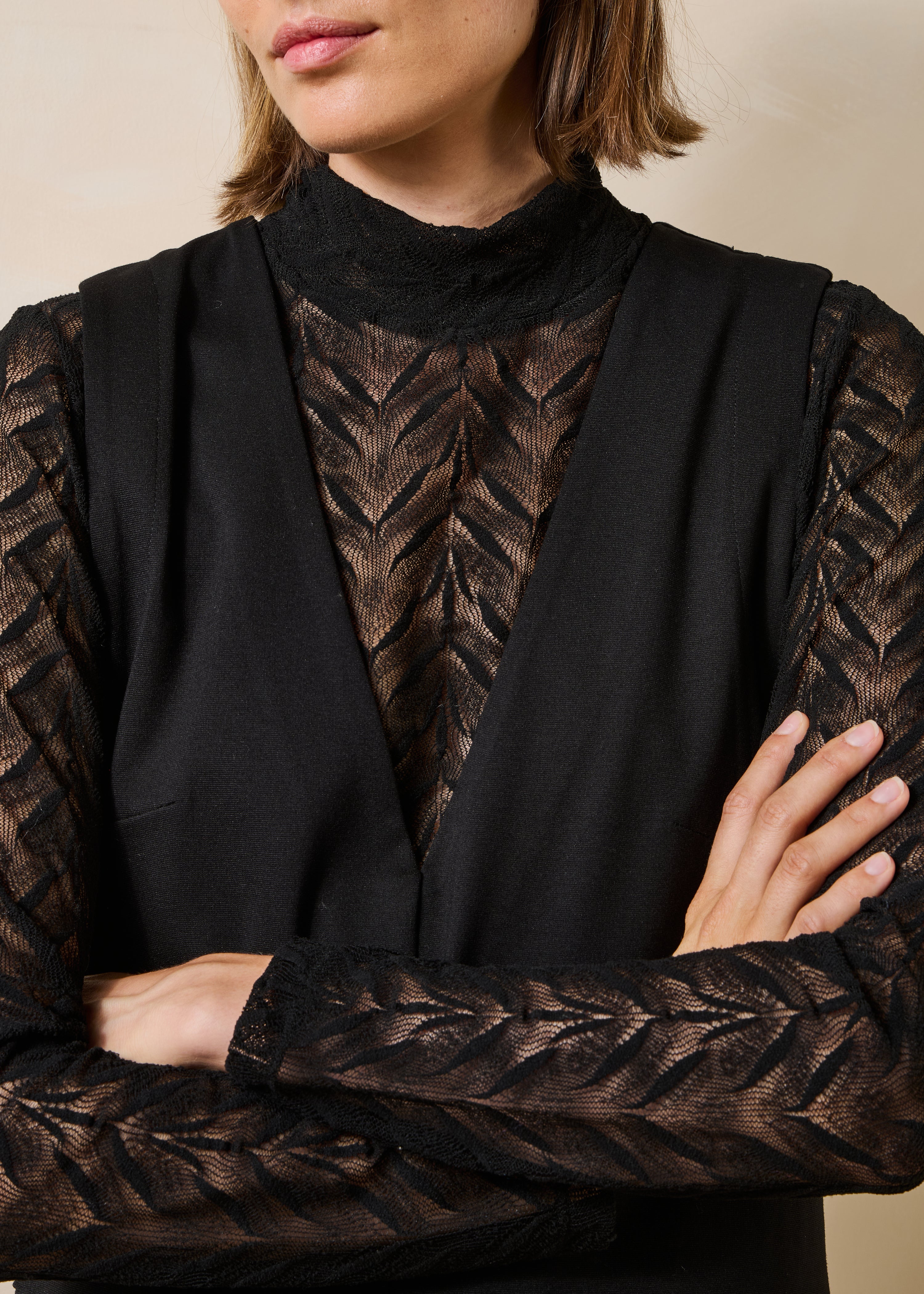 la-f-e-marabout-e-gaba-kleid-jersey-schwarz-kurz image 4