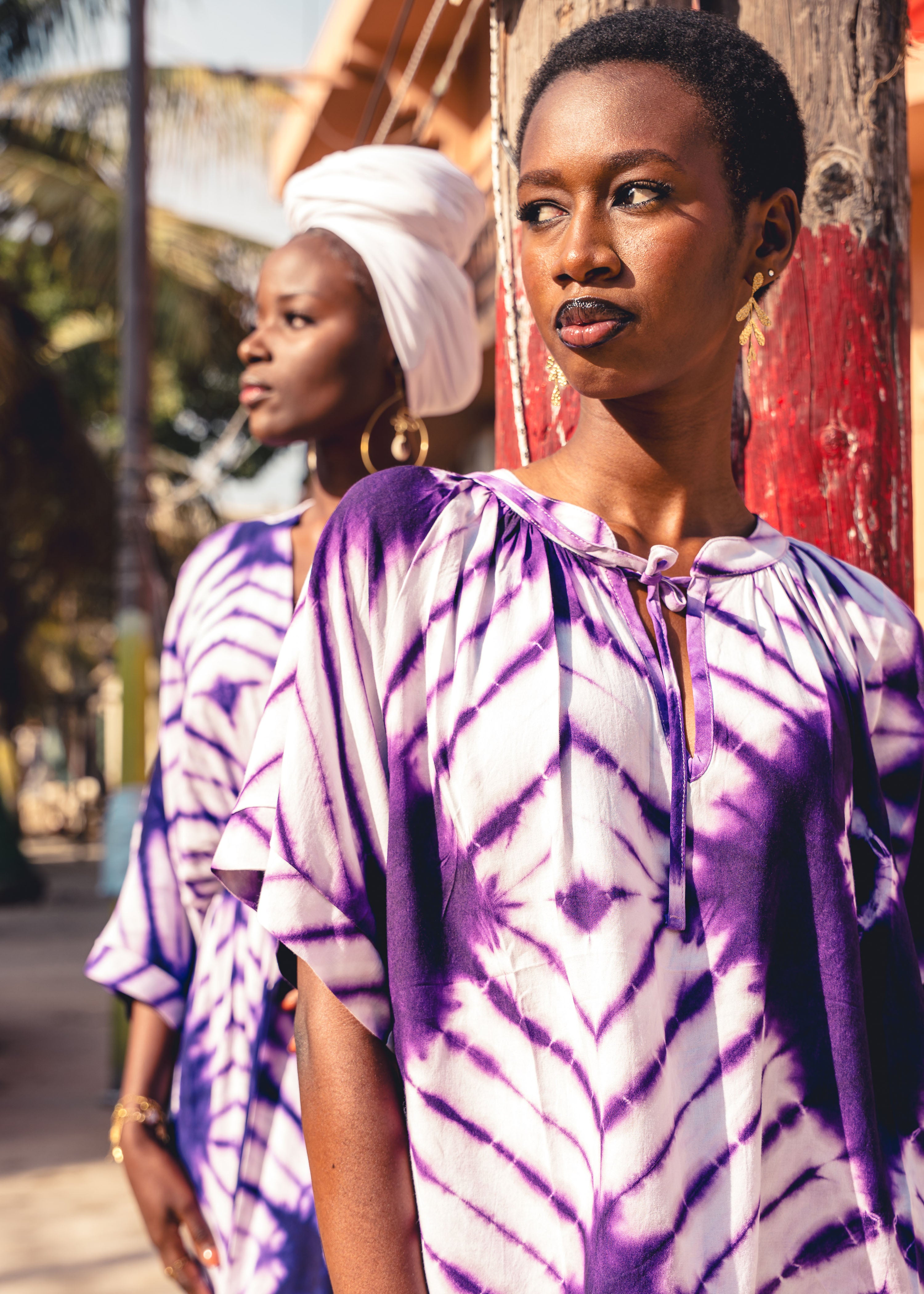 la-f-e-marabout-e-diosiya-top-violett-print-kurzarmtunika image 5