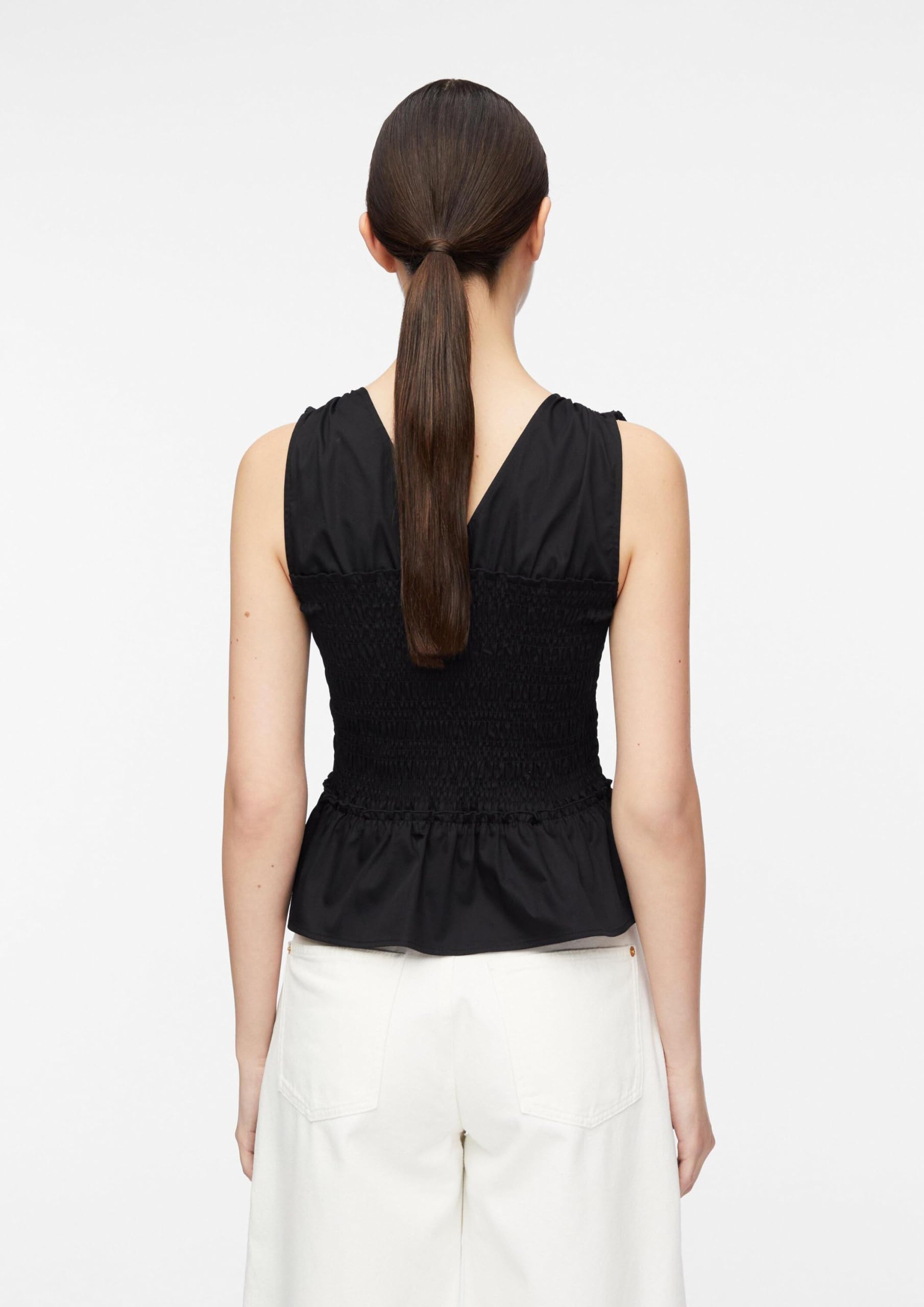 comma-blouses-gesmockte-popeline-bluse-volants-rmellos image 7