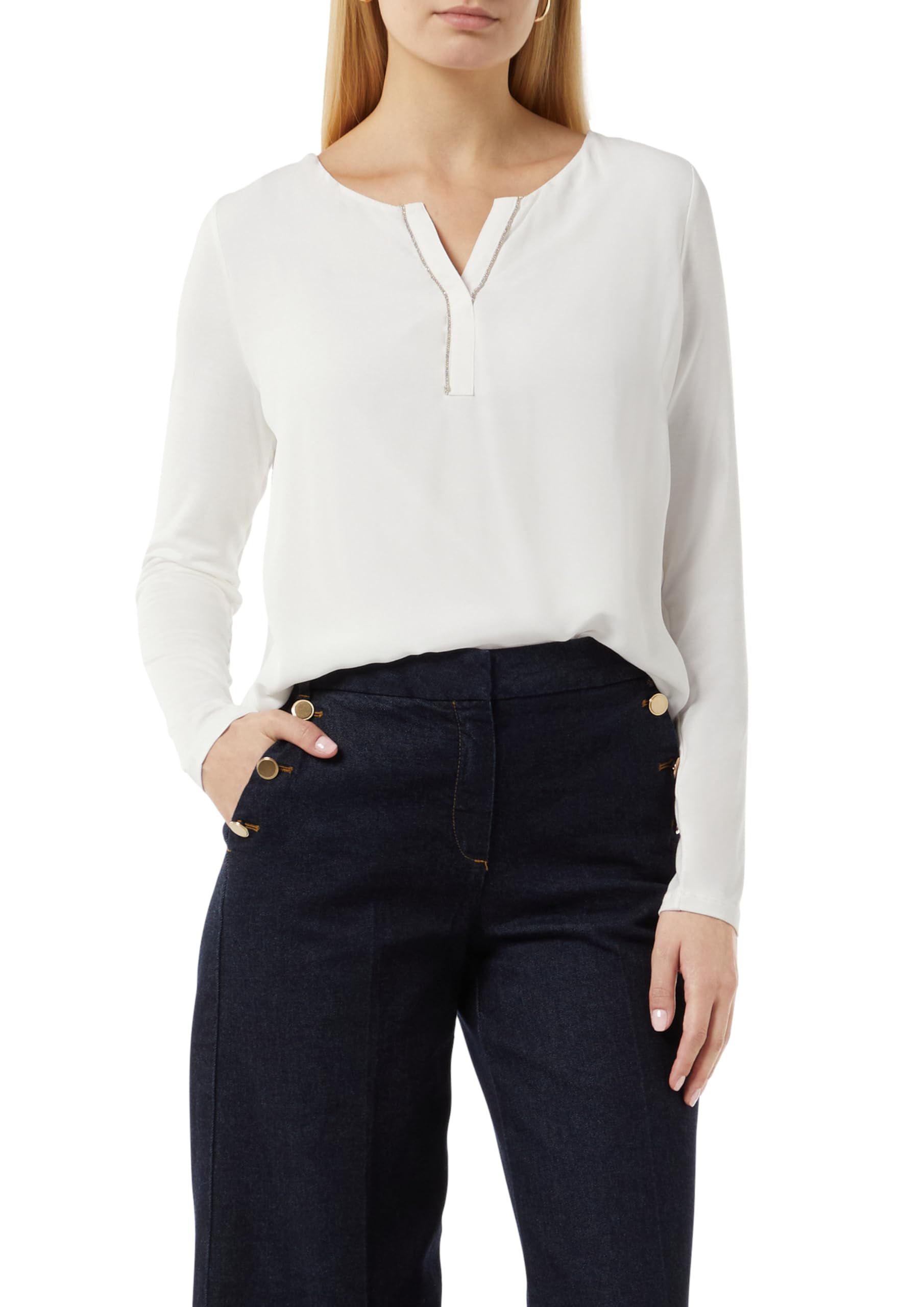 comma-longsleeve-fabricmix-shirt-gr-40-mit-schmuck-detail image 8