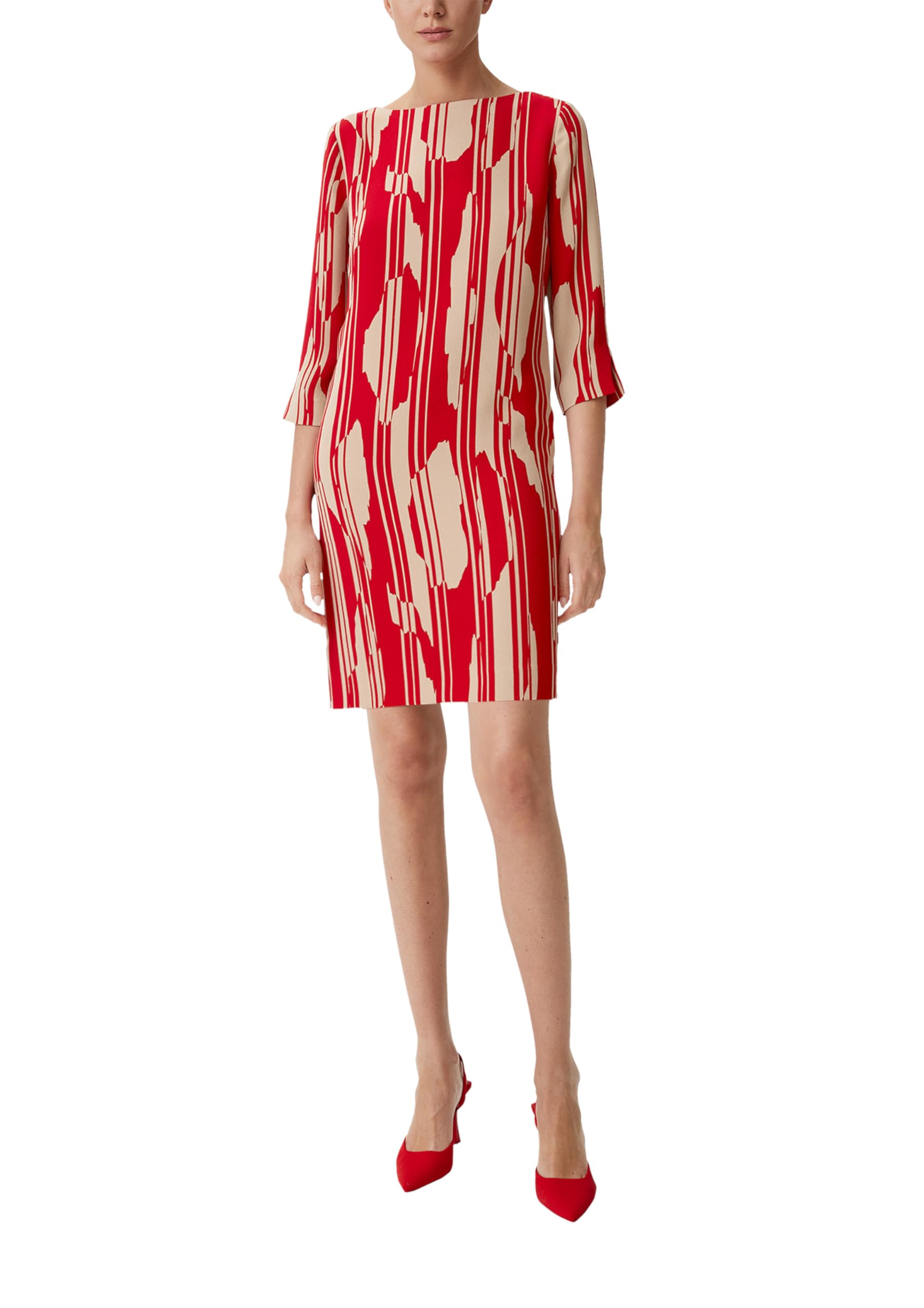 comma-cr-pe-kleid-allover-print-damenkleid-3-4-arm-u-boot image 8