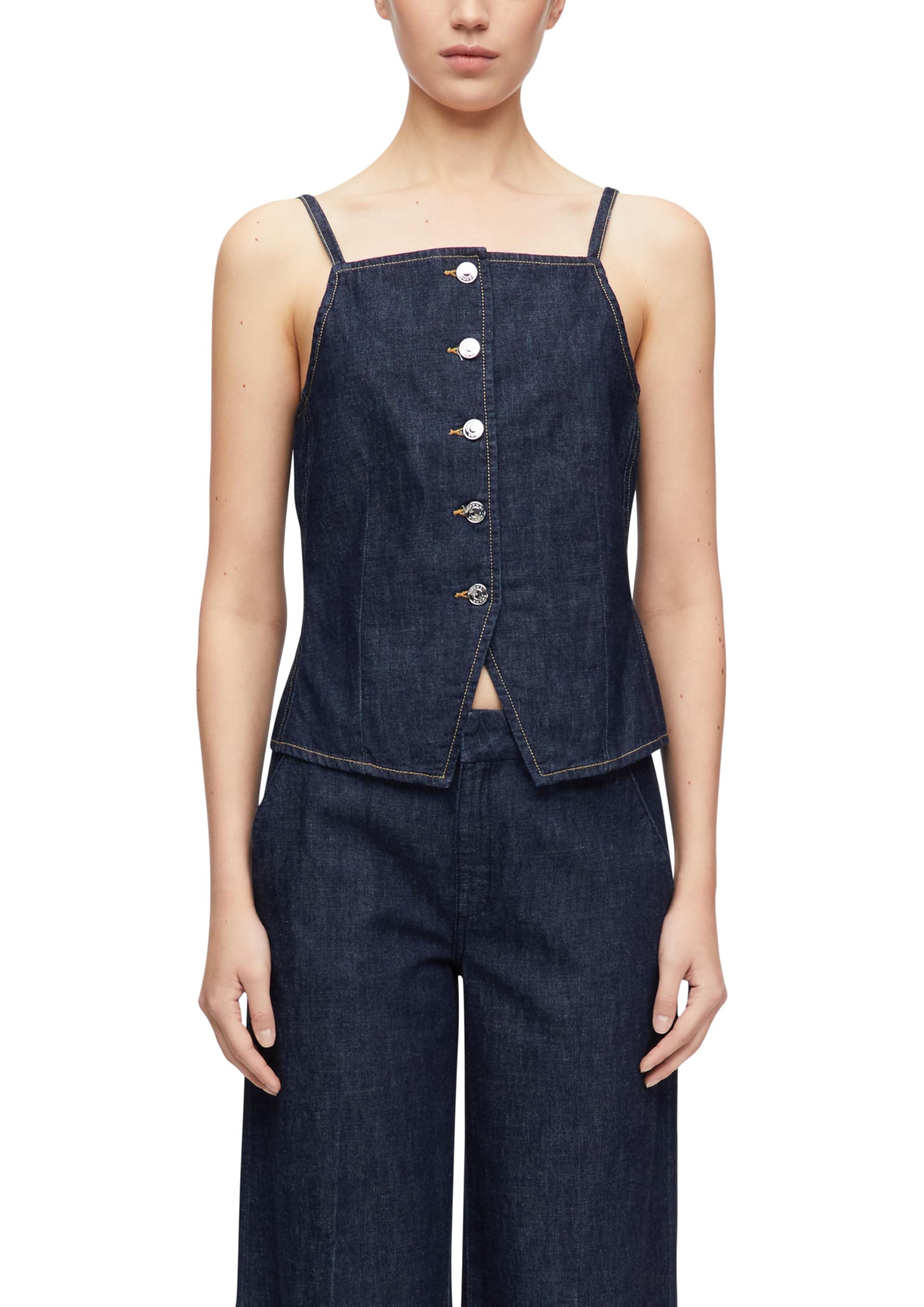 comma-jeans-denim-top-karreeausschnitt-gr-38-rmellos image 1