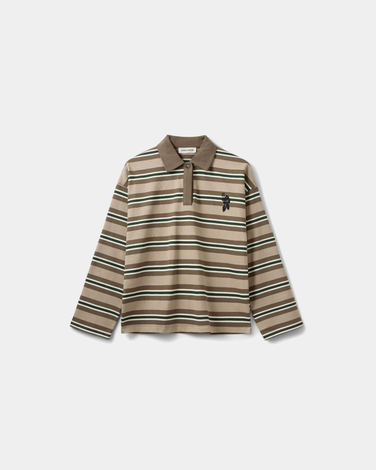 sofie-schnoor-priasw-langarm-polo-braun-gestreift-s image 1