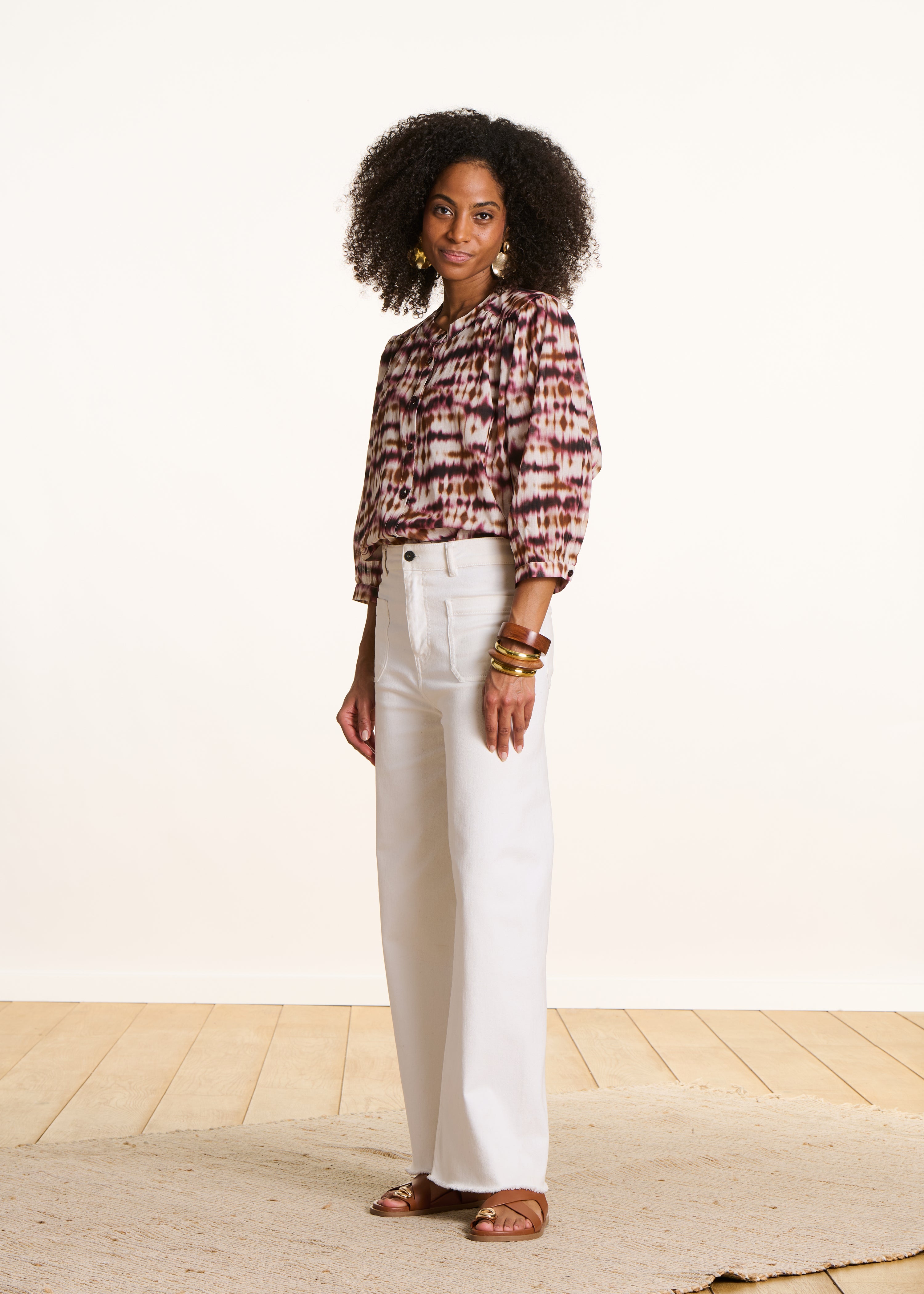 la-f-e-marabout-e-douwina-bluse-bordeaux-bio-baumwolle image 2