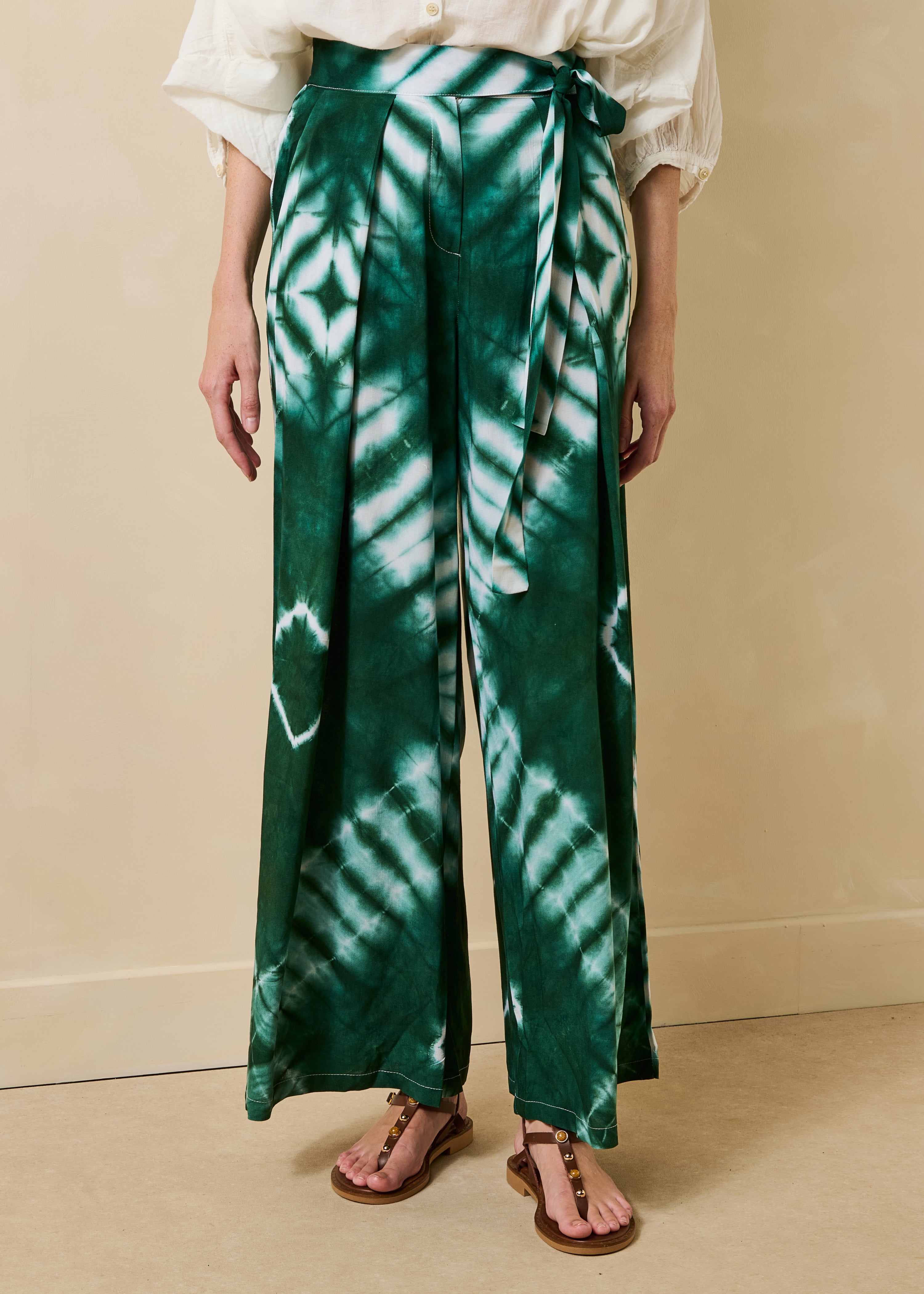 la-f-e-marabout-e-simba-hose-gr-n-gemustert-weit-g-rtel image 3