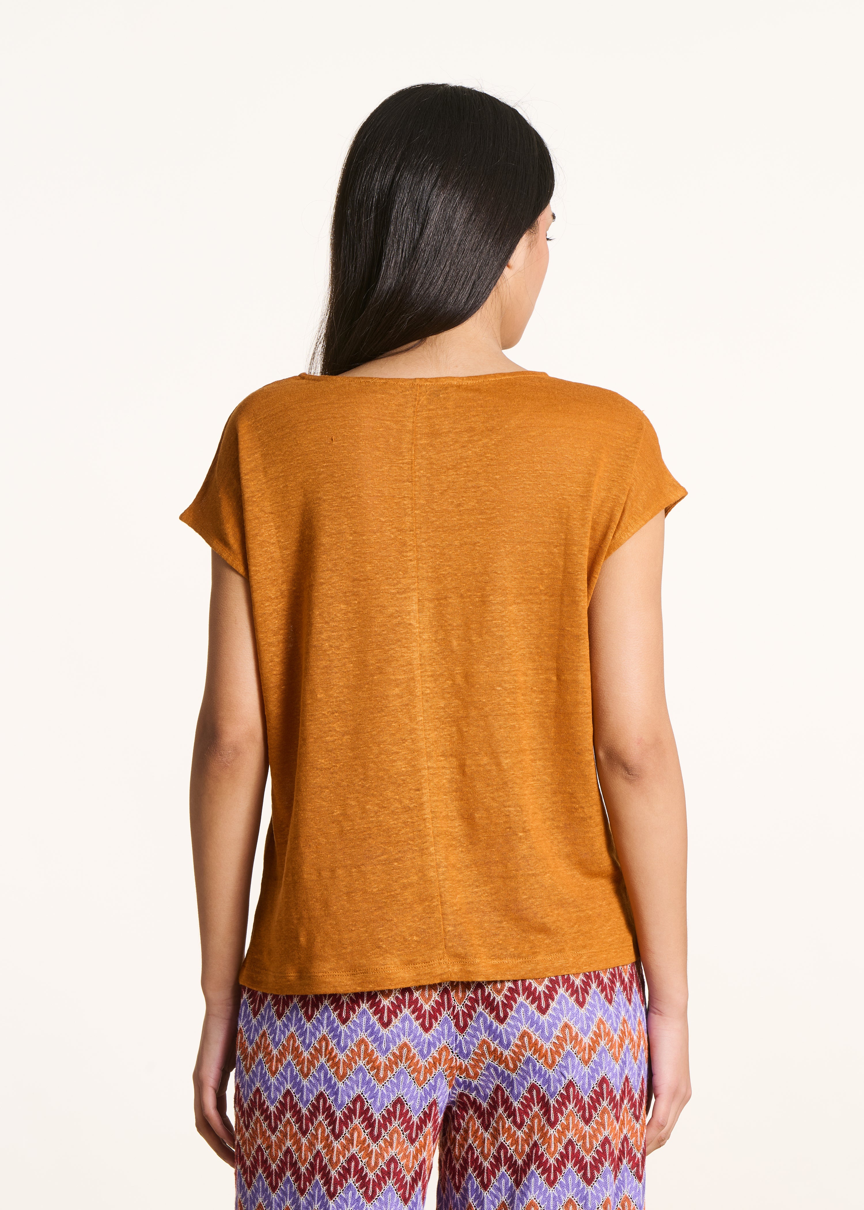 la-f-e-marabout-e-virano-t-shirt-ocker-jersey-leinen image 3