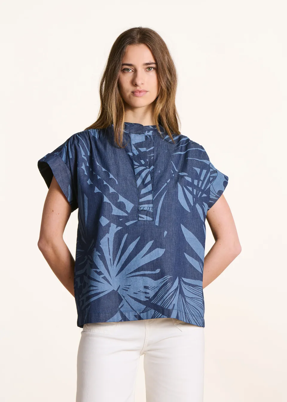 la-f-e-marabout-e-filona-top-blau-baumwolle image 1