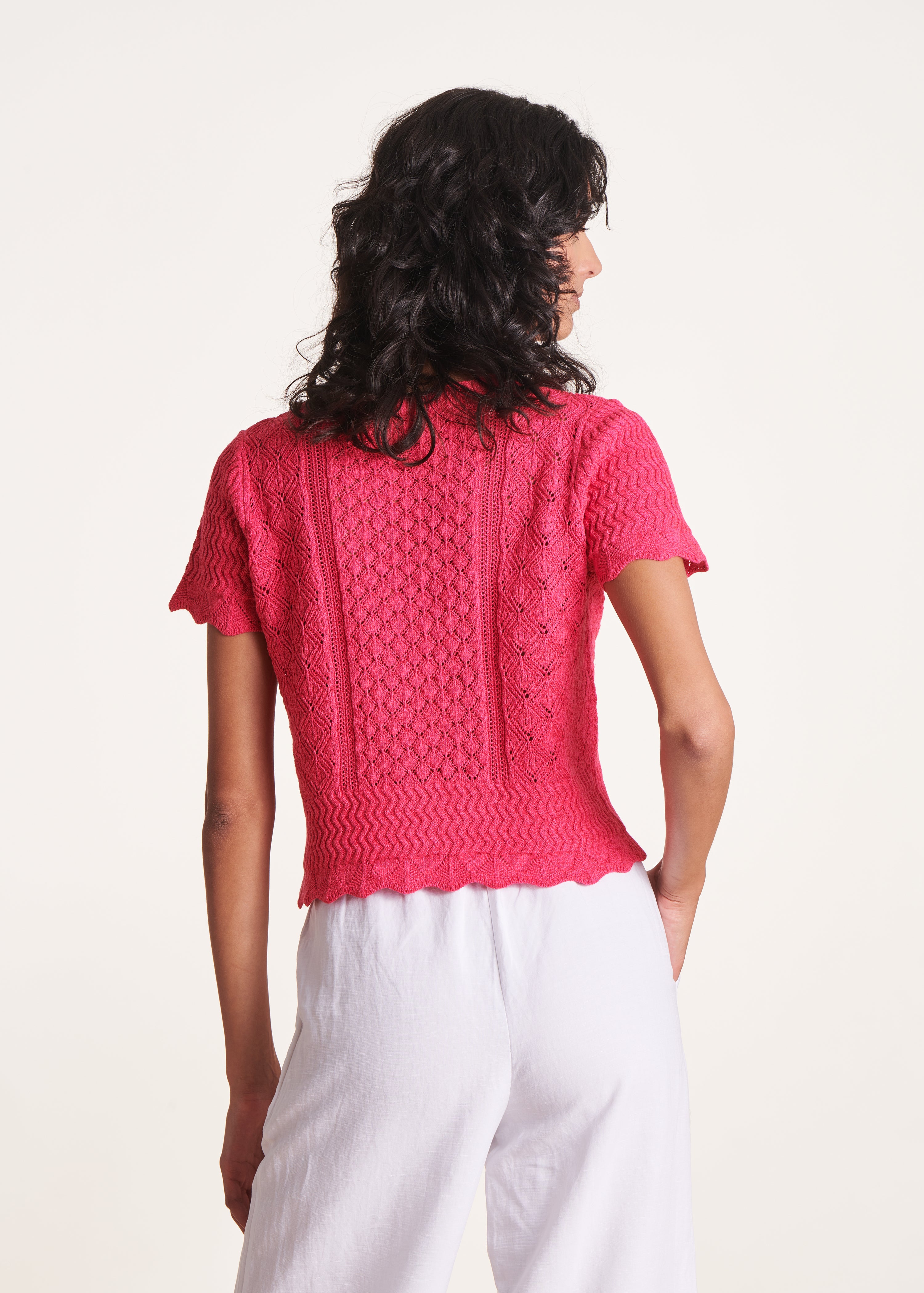 la-f-e-marabout-e-docile-kurzarm-pullover-pink-m image 3