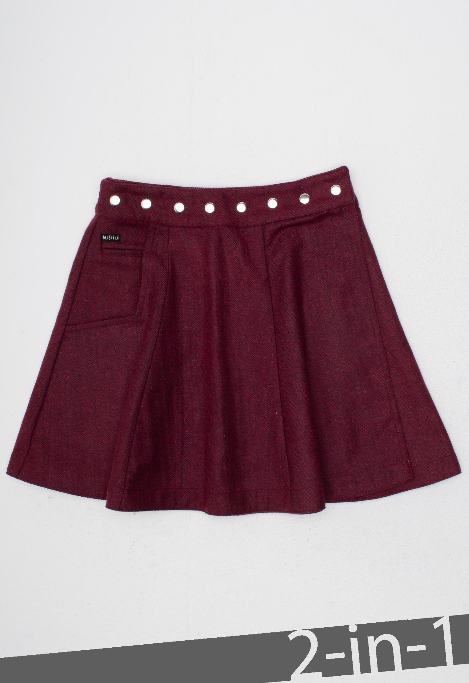 moshiki-hot-cookie-71-tweed-wickelrock-45cm-wendbar image 2