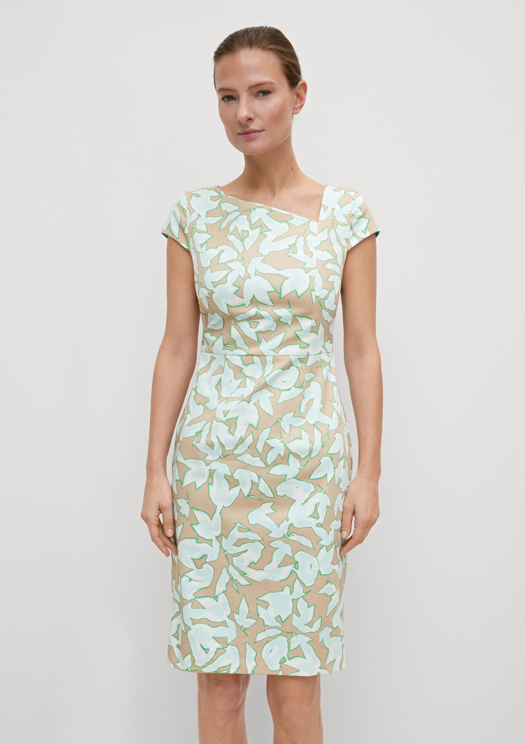 comma-kleid-baumwollsatin-mehrfarbig-gr-e-34 image 6
