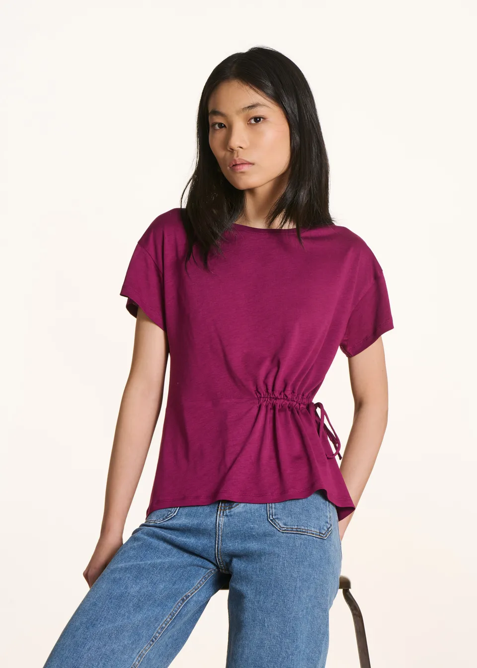 la-f-e-marabout-e-flux-t-shirt-violett-lyocell-baumwolle image 1