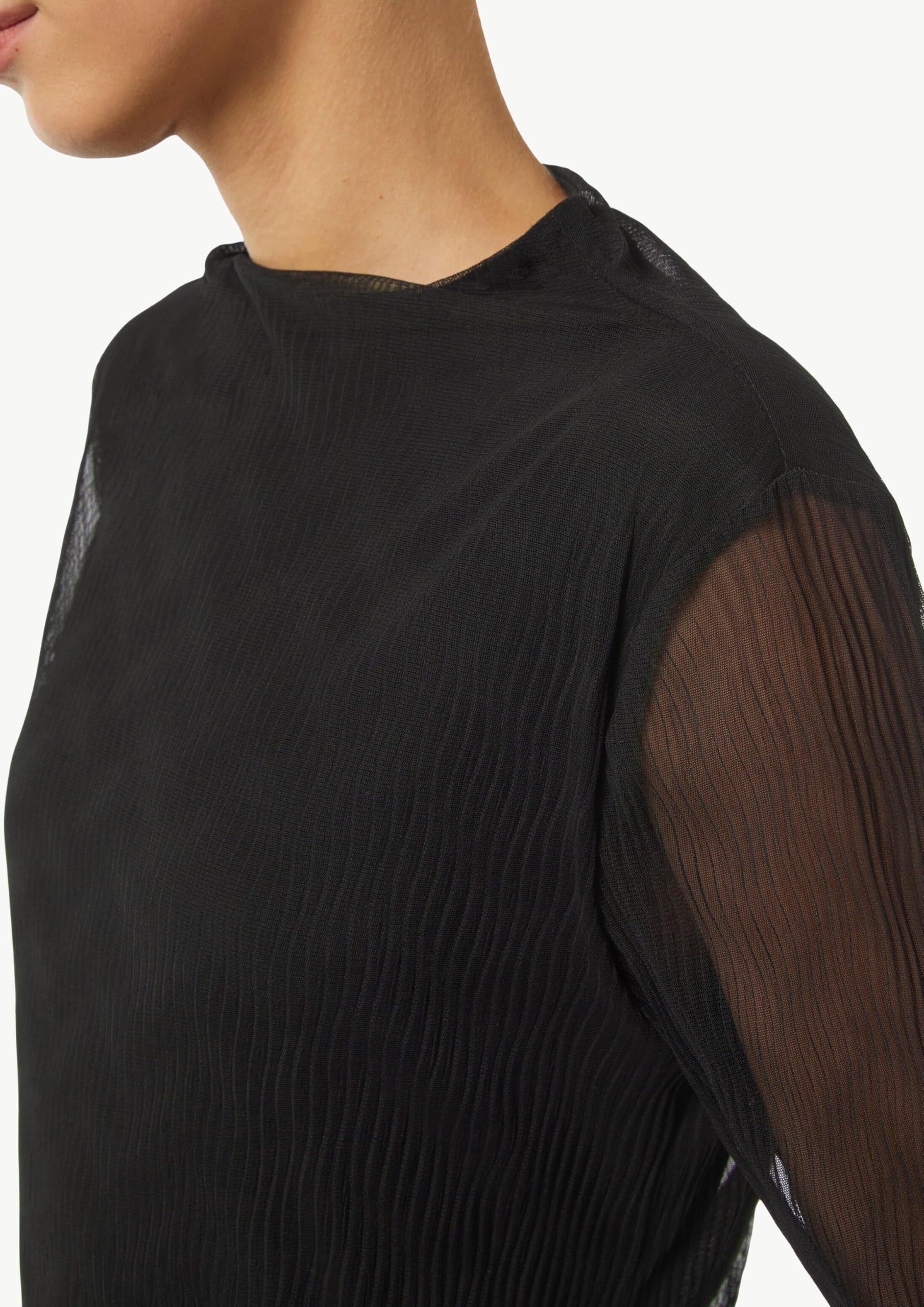 comma-2157793-mesh-longsleeve-gr-44-plissee-shirt image 3