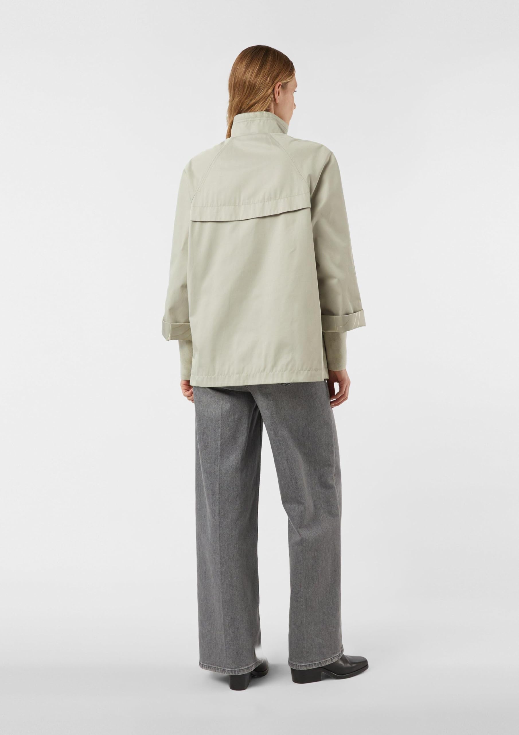 comma-cape-jacke-xs-beige-stehkragen-relaxed-fit image 8