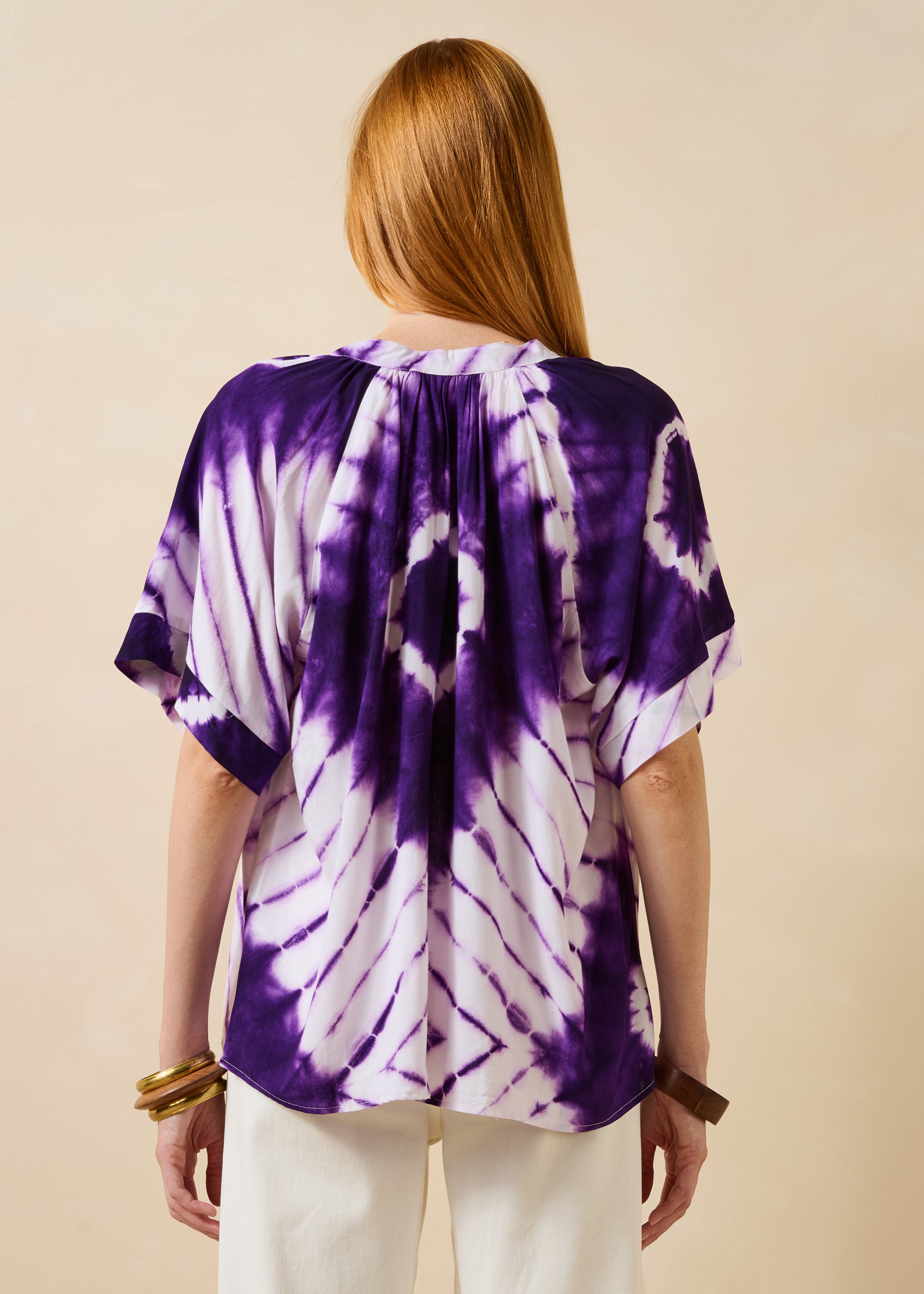la-f-e-marabout-e-diosiya-top-violett-print-kurzarmtunika image 3
