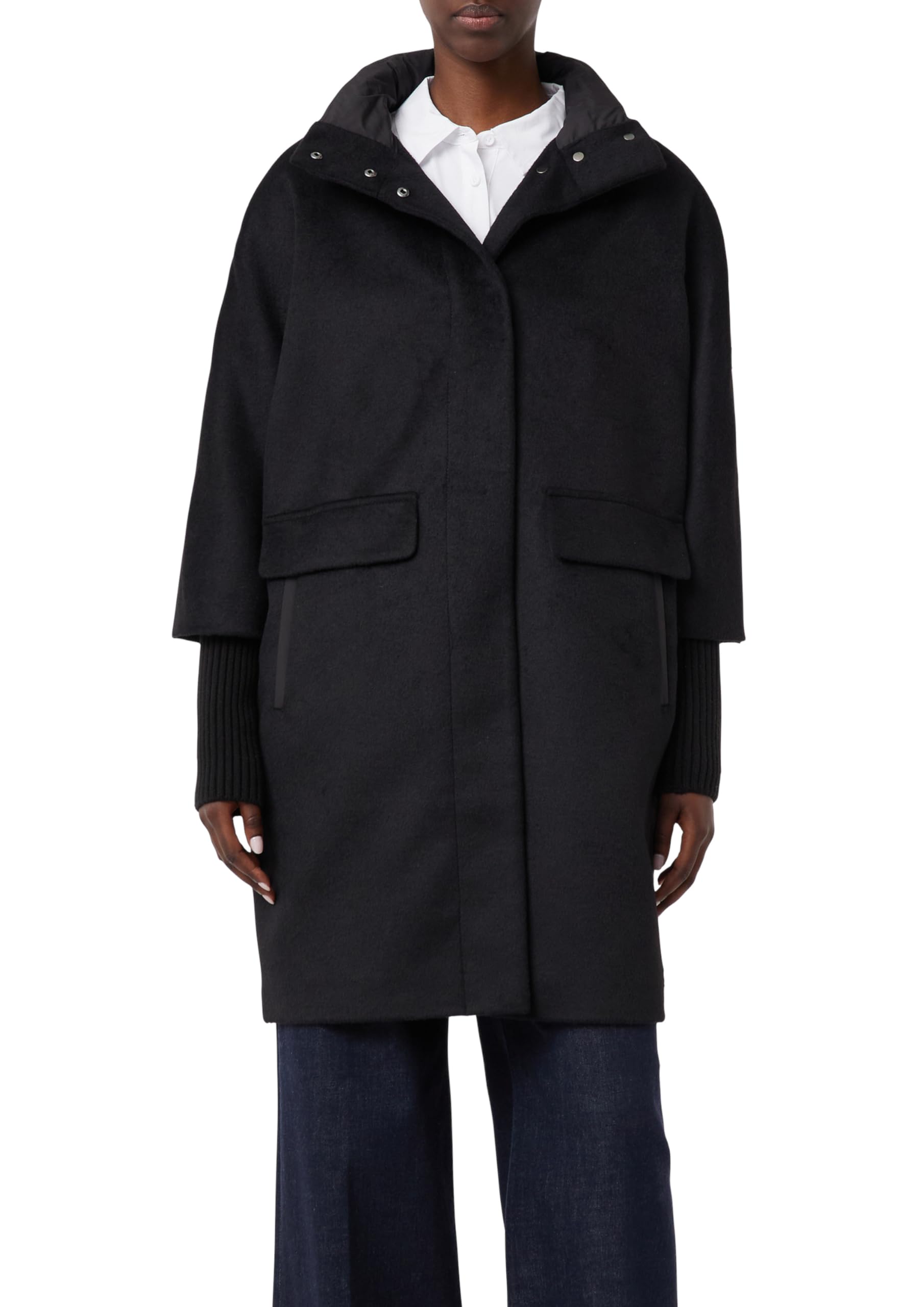 comma-coats-outdoor-mantel-stehkragen-schwarz-gr-44 image 1
