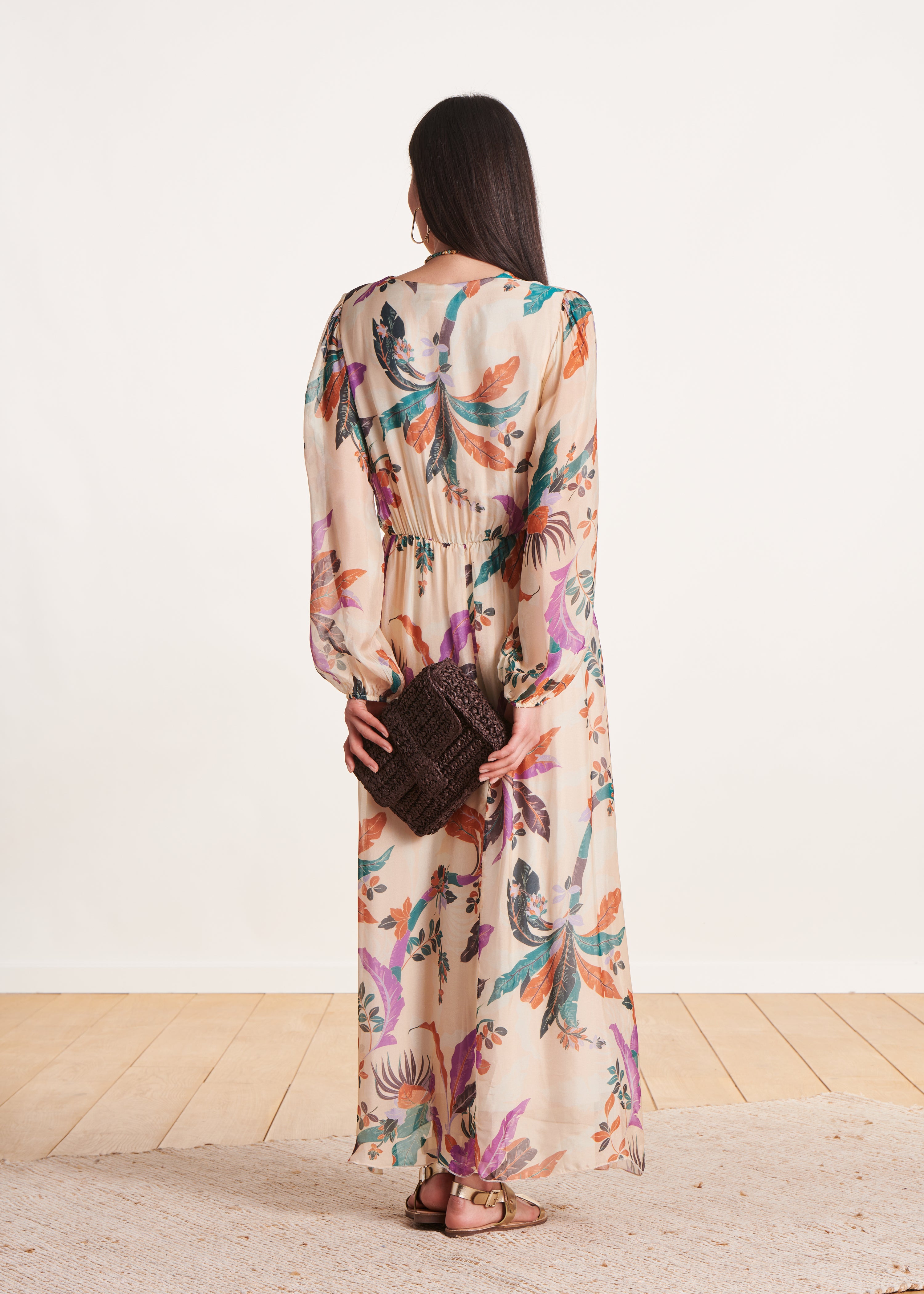 la-f-e-marabout-e-deesse-maxikleid-ecru-print-seide image 4