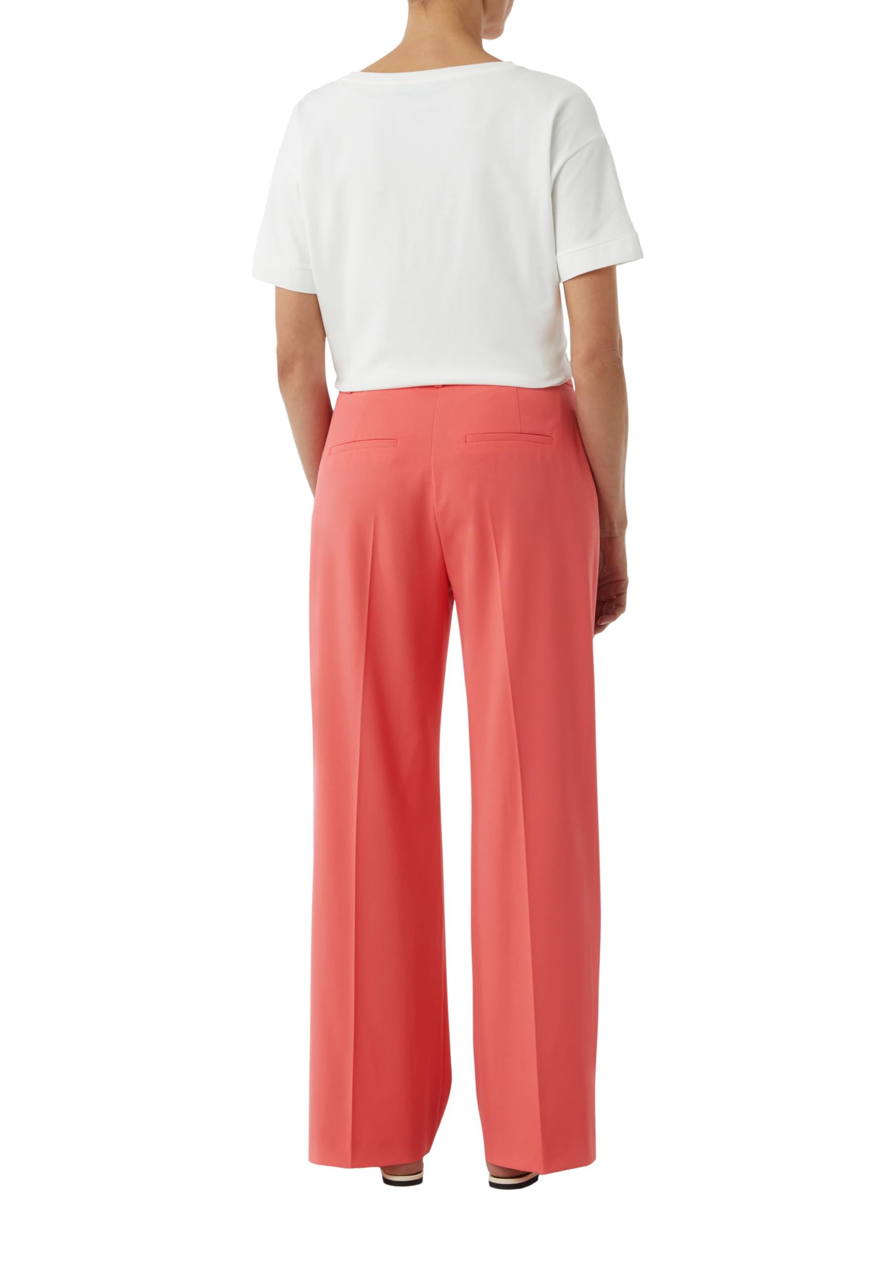 comma-marlenehose-hose-mit-weitem-bein-flie-end image 2