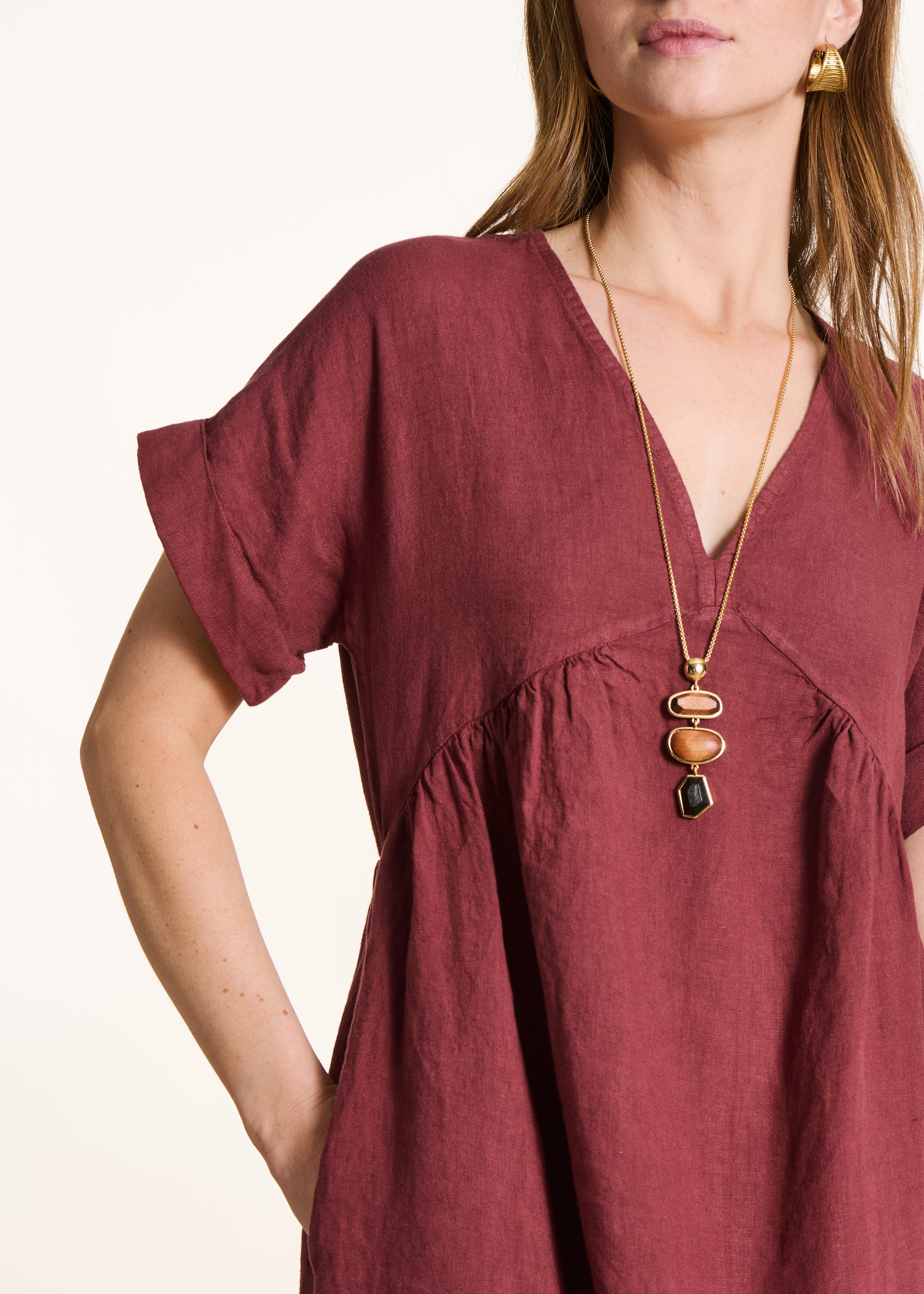la-f-e-marabout-e-darling-maxikleid-leinen-bordeaux-gr-38 image 5
