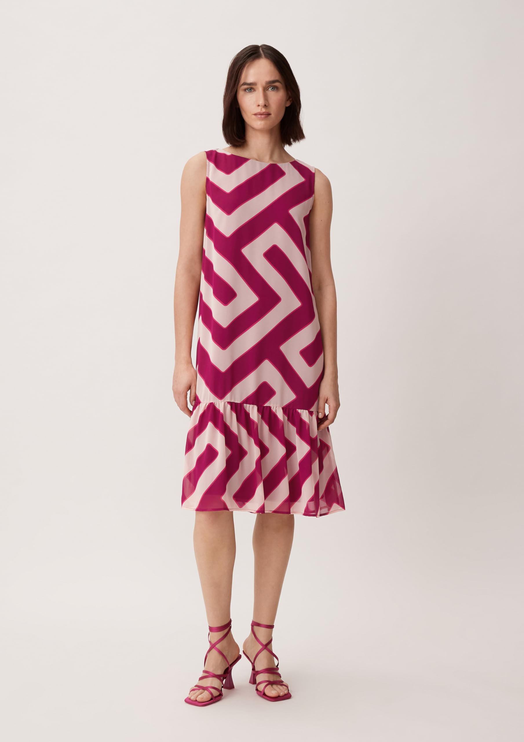 comma-dresses-midikleid-volants-fuchsia-gr-34 image 6