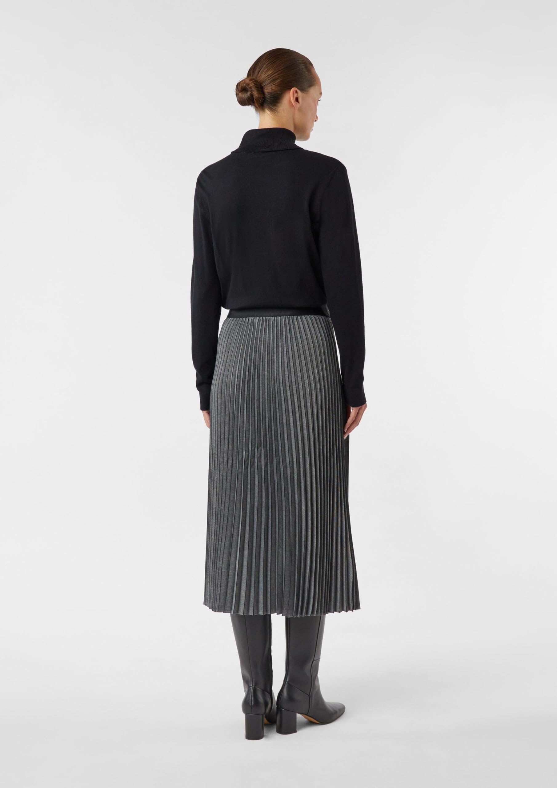 comma-skirts-plisseerock-midi-flanell-gr-40-gerippt image 7