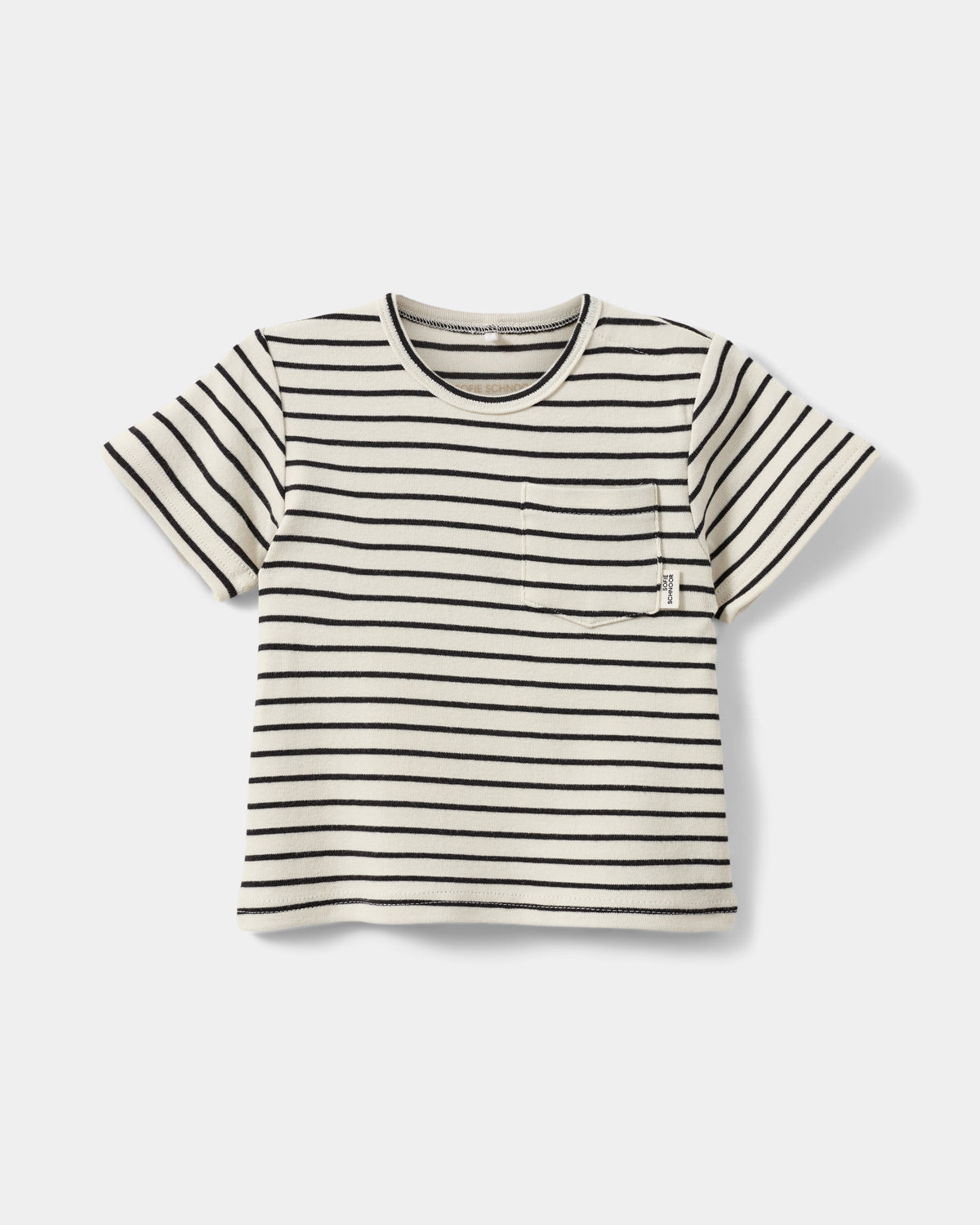 sofie-schnoor-baby-lakesb-t-shirt-black-striped-kurzarm image 1