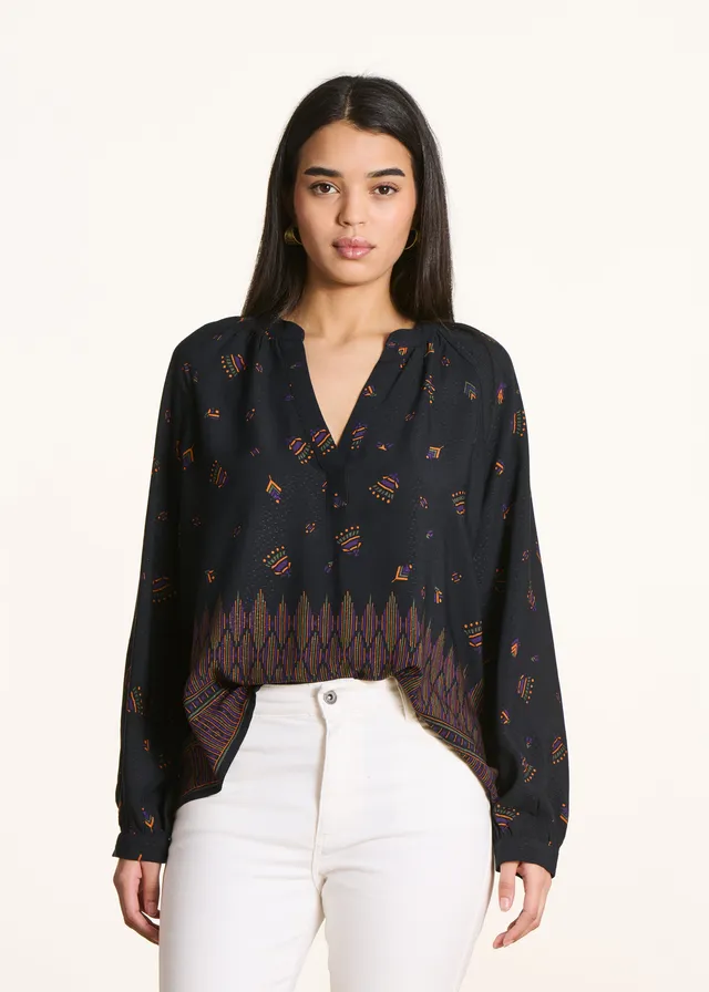 la-f-e-marabout-e-top-schwarz-print-gr-38 image 1
