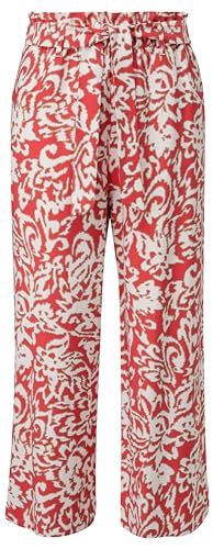 comma-stoffhose-flare-koralle-mit-print-muster image 4