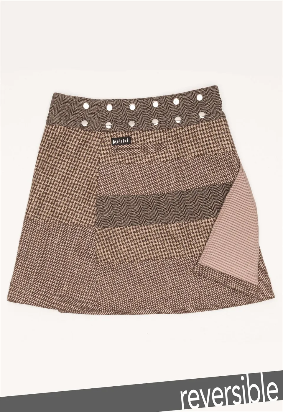 moshiki-hot-cookie-30-tweed-wickelrock-48-cm-gestreift image 1