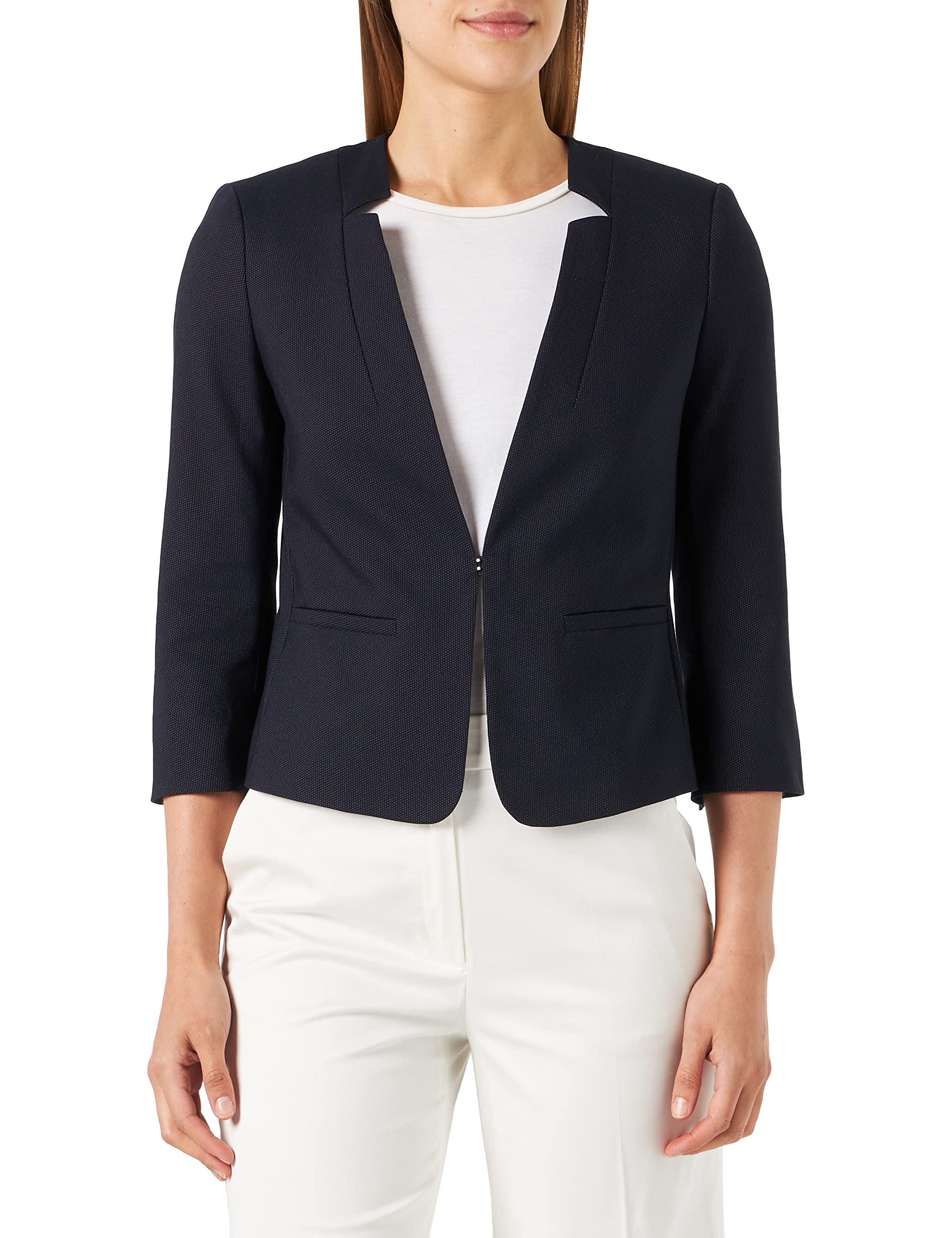 comma-blazer-damen-blau-gr-e-38 image 1
