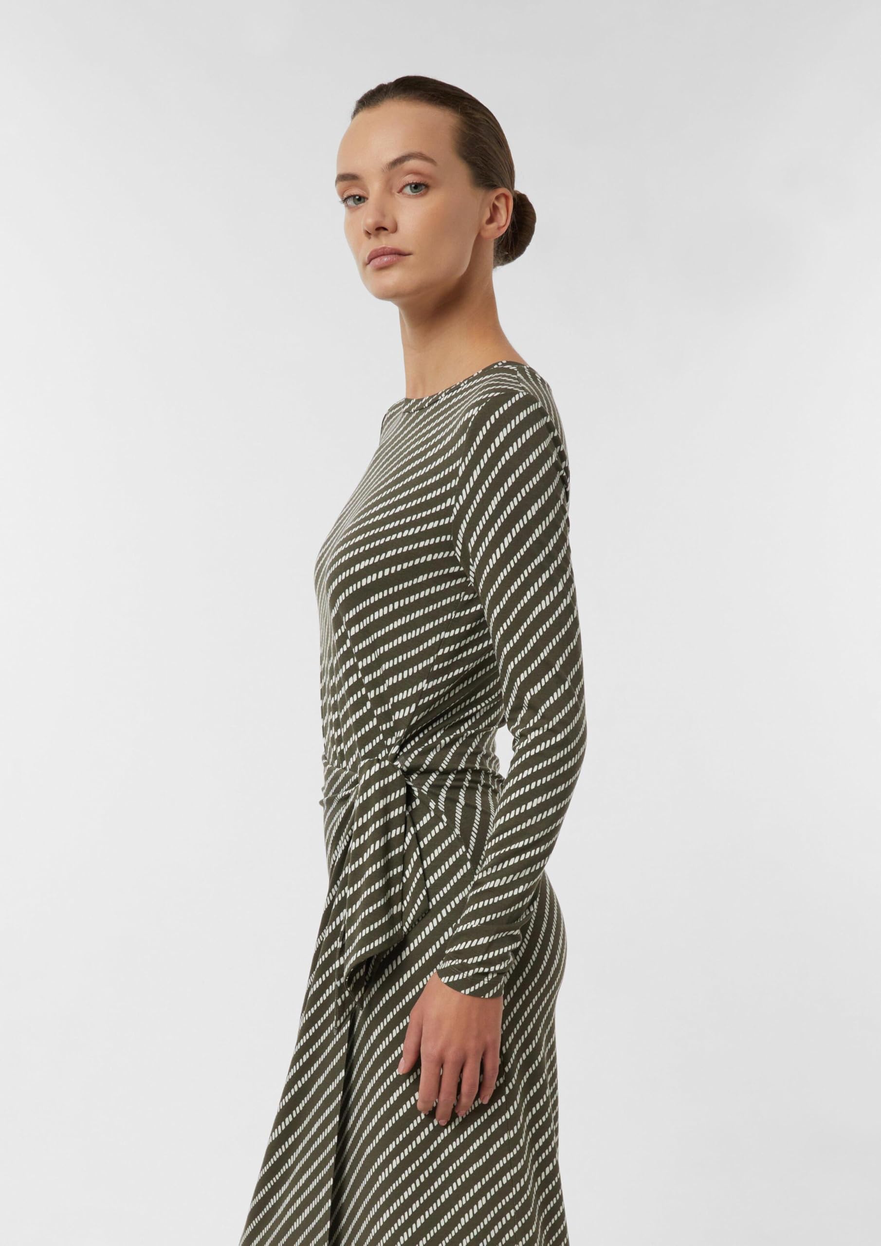 comma-jerseykleid-slim-fit-allover-print-gr-34-midi image 5