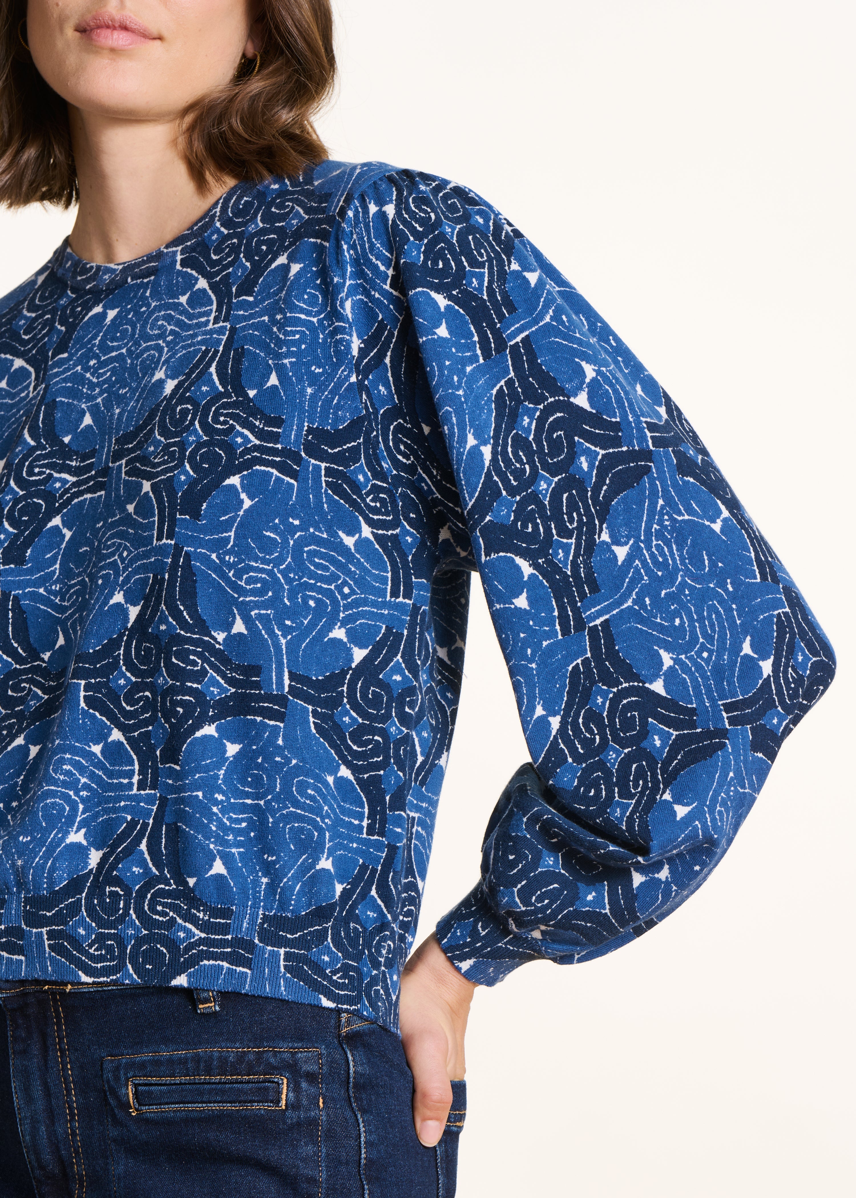 la-f-e-marabout-e-forlo-pullover-blau-bio-baumwolle-ethnoprint image 5