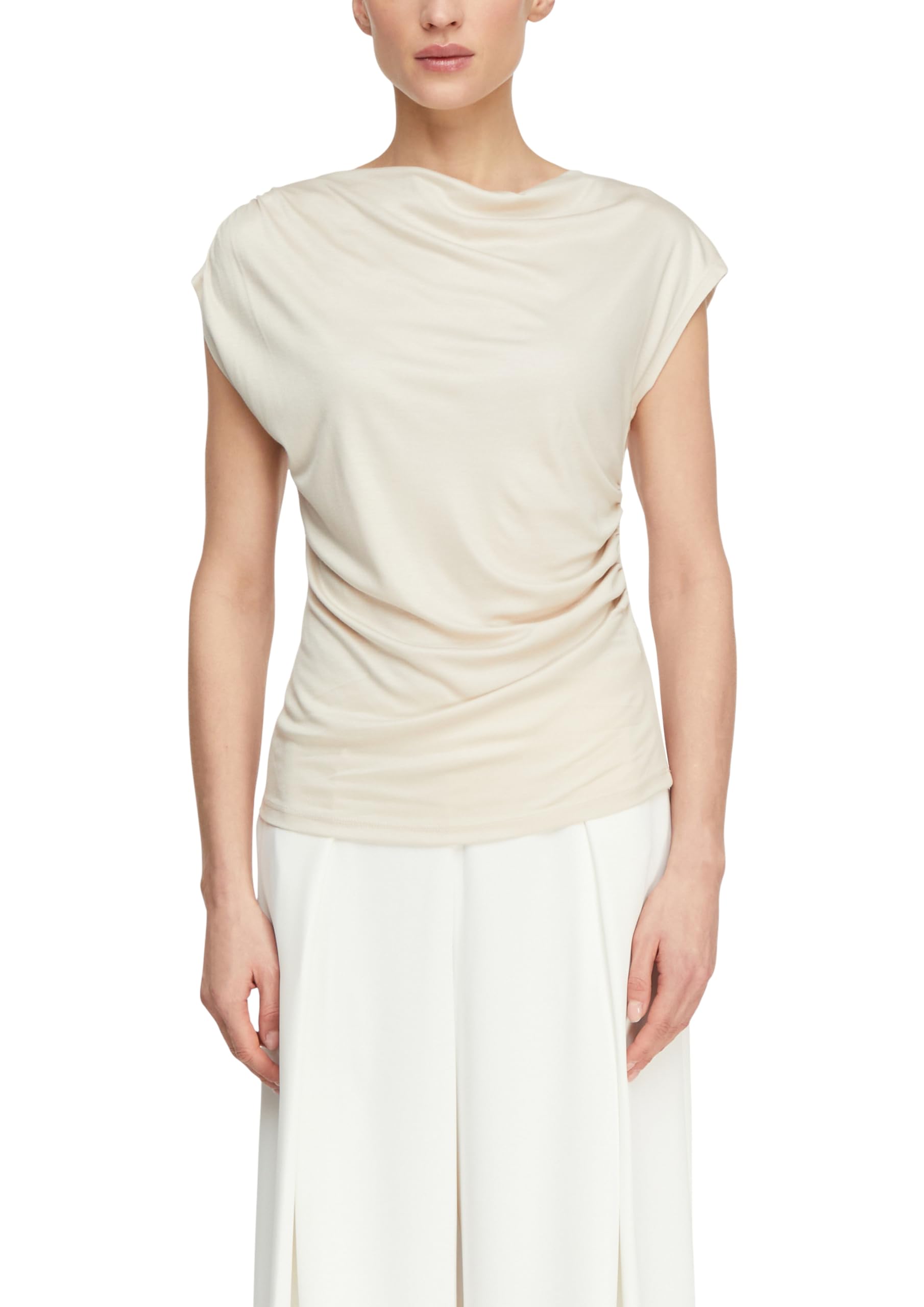 comma-tops-t-shirt-tailliert-gr-e-36-jersey-rosa-falte image 8