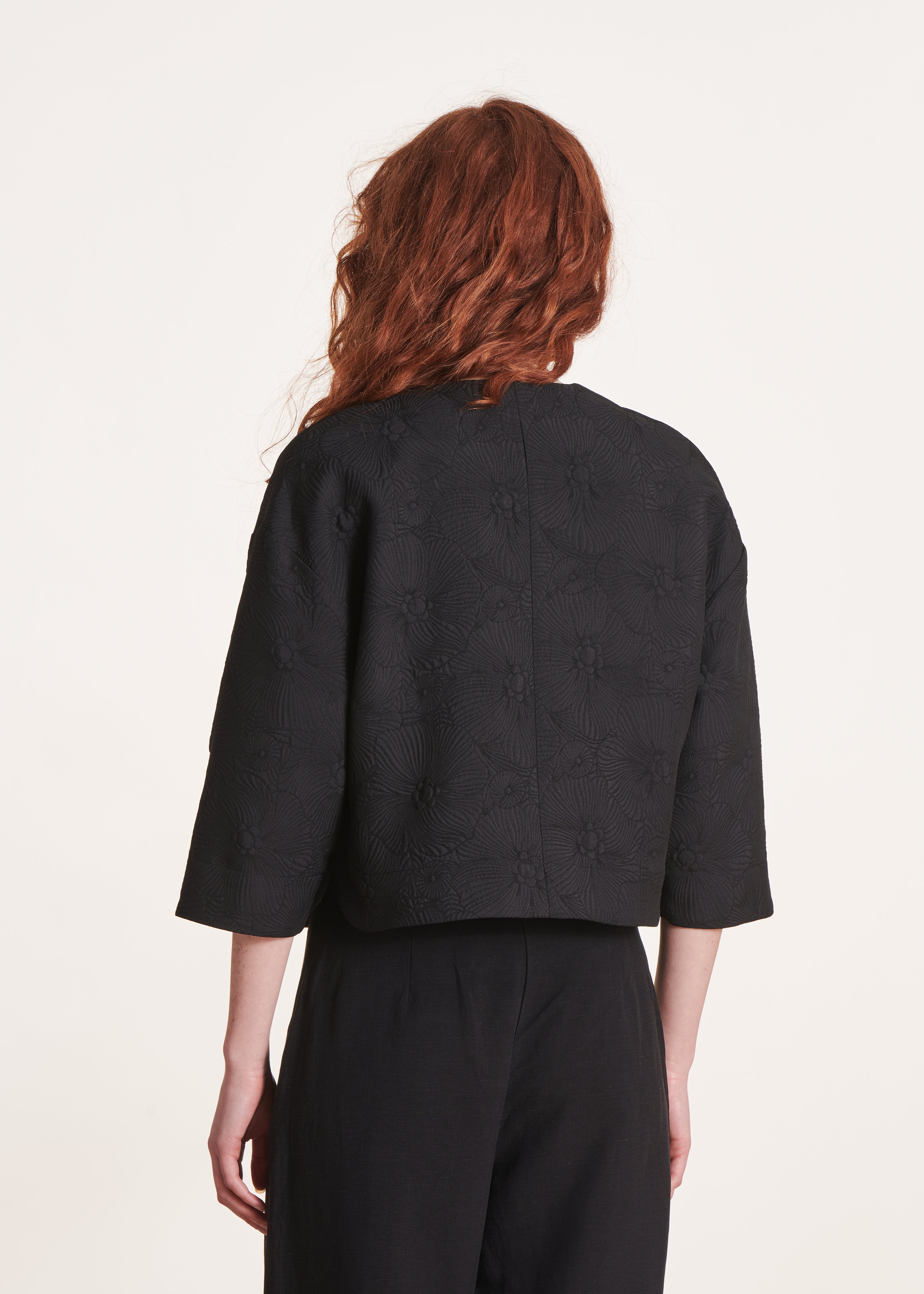 la-f-e-marabout-e-dilou-jacke-schwarz-jacquard-kurz-gr-38 image 3