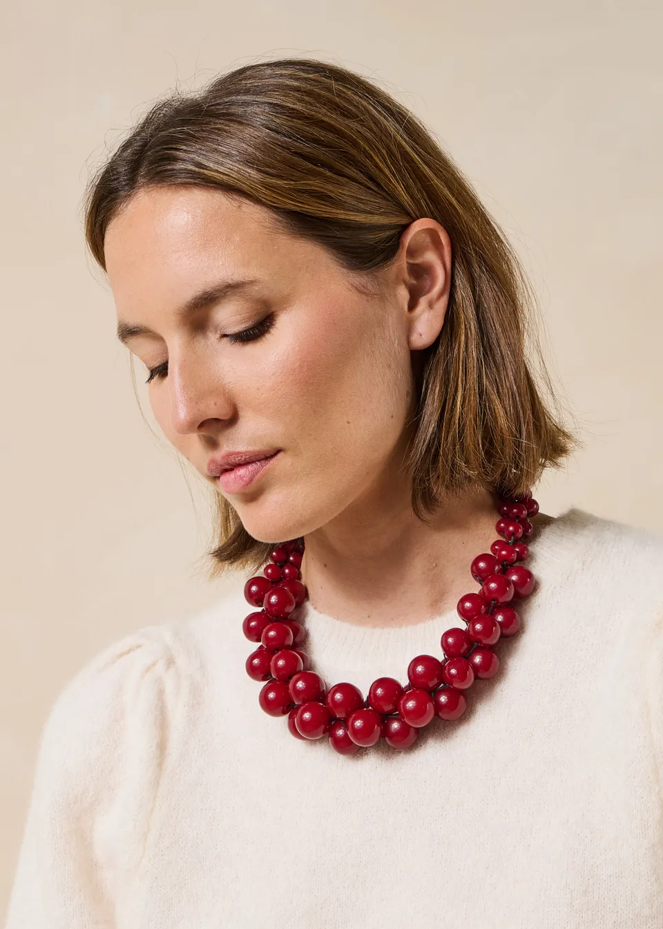 la-f-e-marabout-e-grutar-kette-rot-perlen-choker-verstellbar image 1