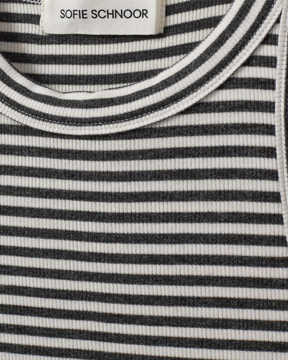 sofie-schnoor-women-julliesw-stripe-top-dark-grey-striped image 4