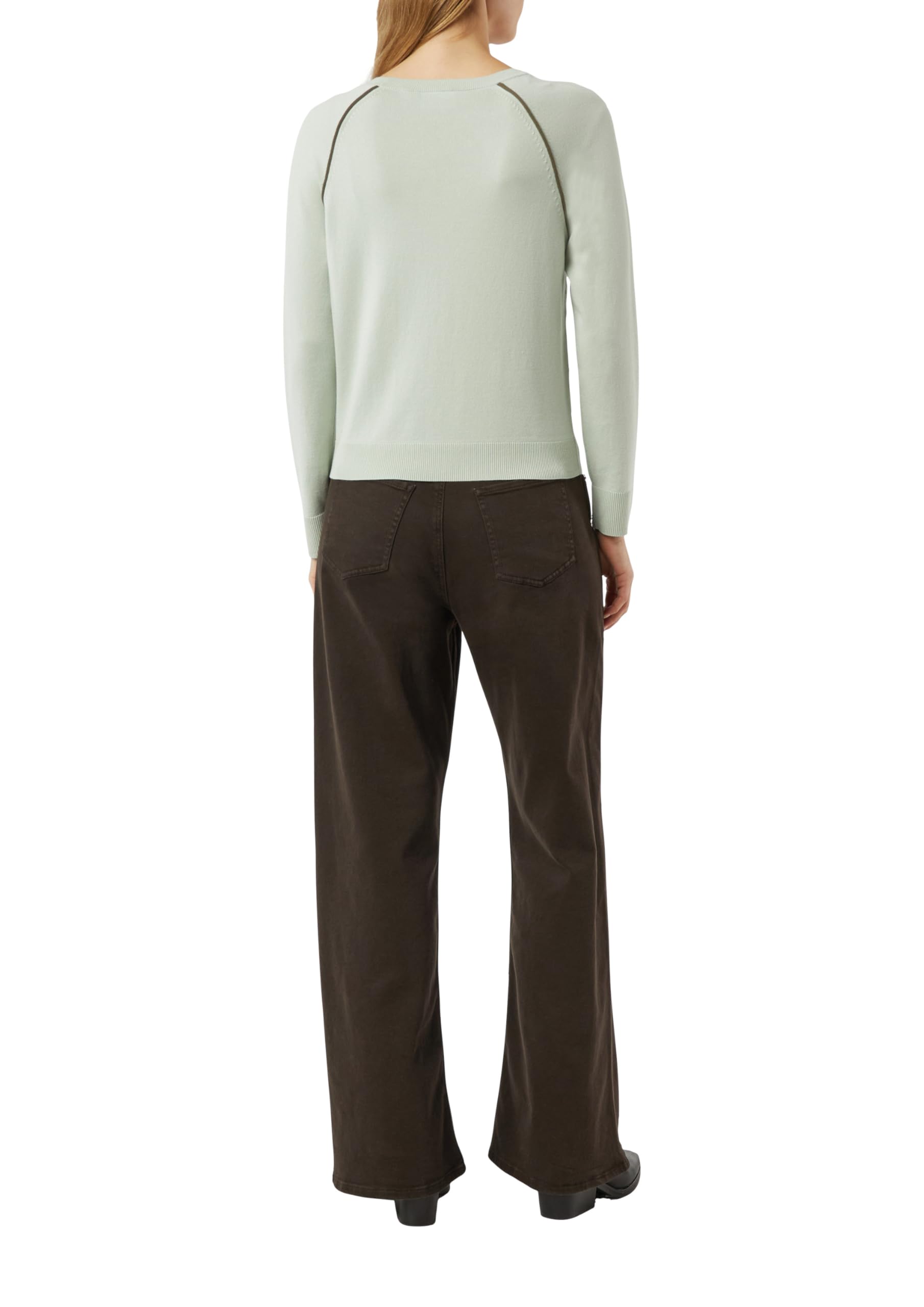 comma-strickpullover-feinstrick-kontrast-beige-pullover image 2