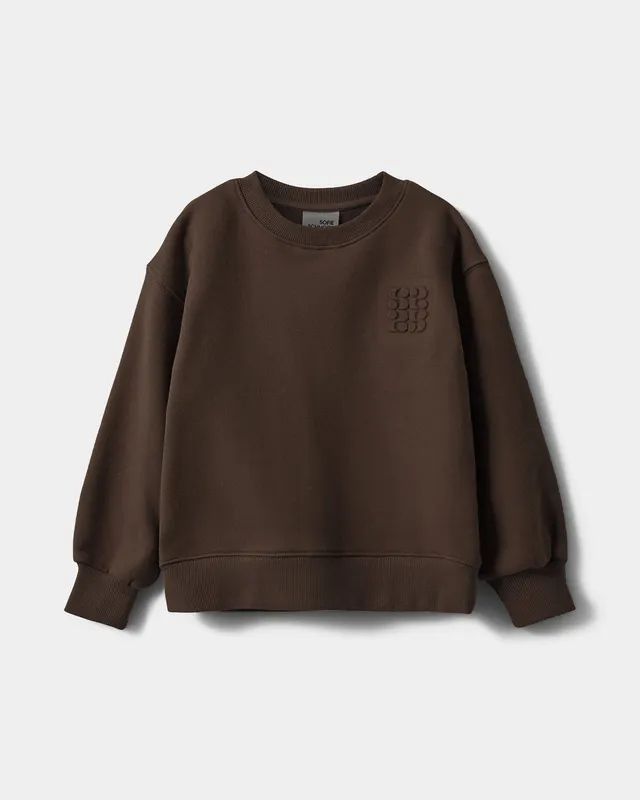 sofie-schnoor-kids-eliskb-sweatshirt-braun-baumwolle-logo image 1