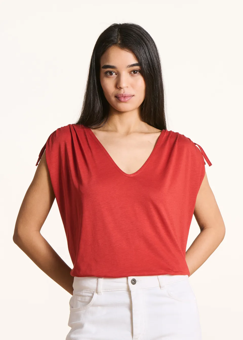 la-f-e-marabout-e-filou-t-shirt-rot-lyocell-weit image 1