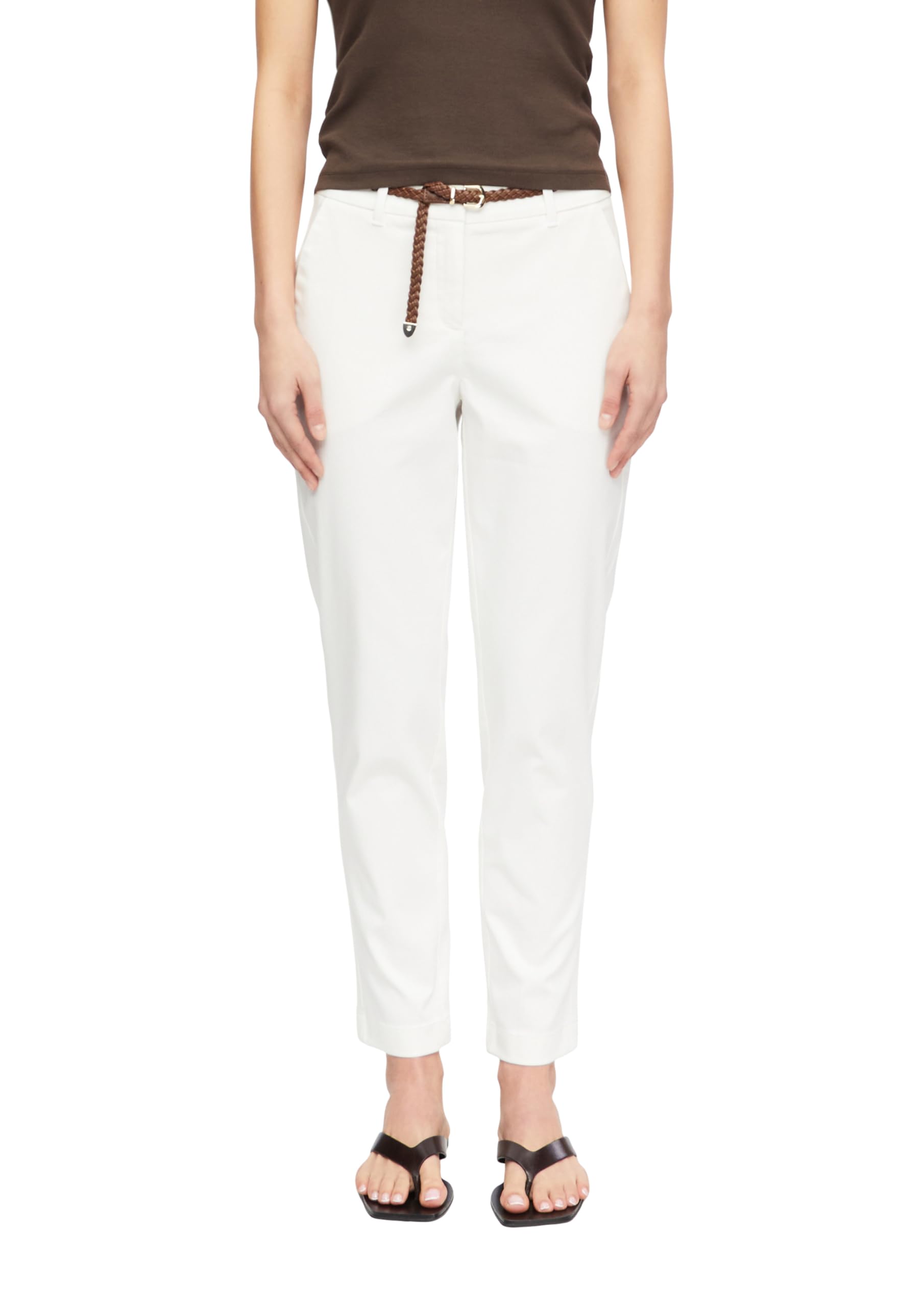 comma-chino-tapered-leg-gr-34-ankle-mit-flechtg-rtel image 1