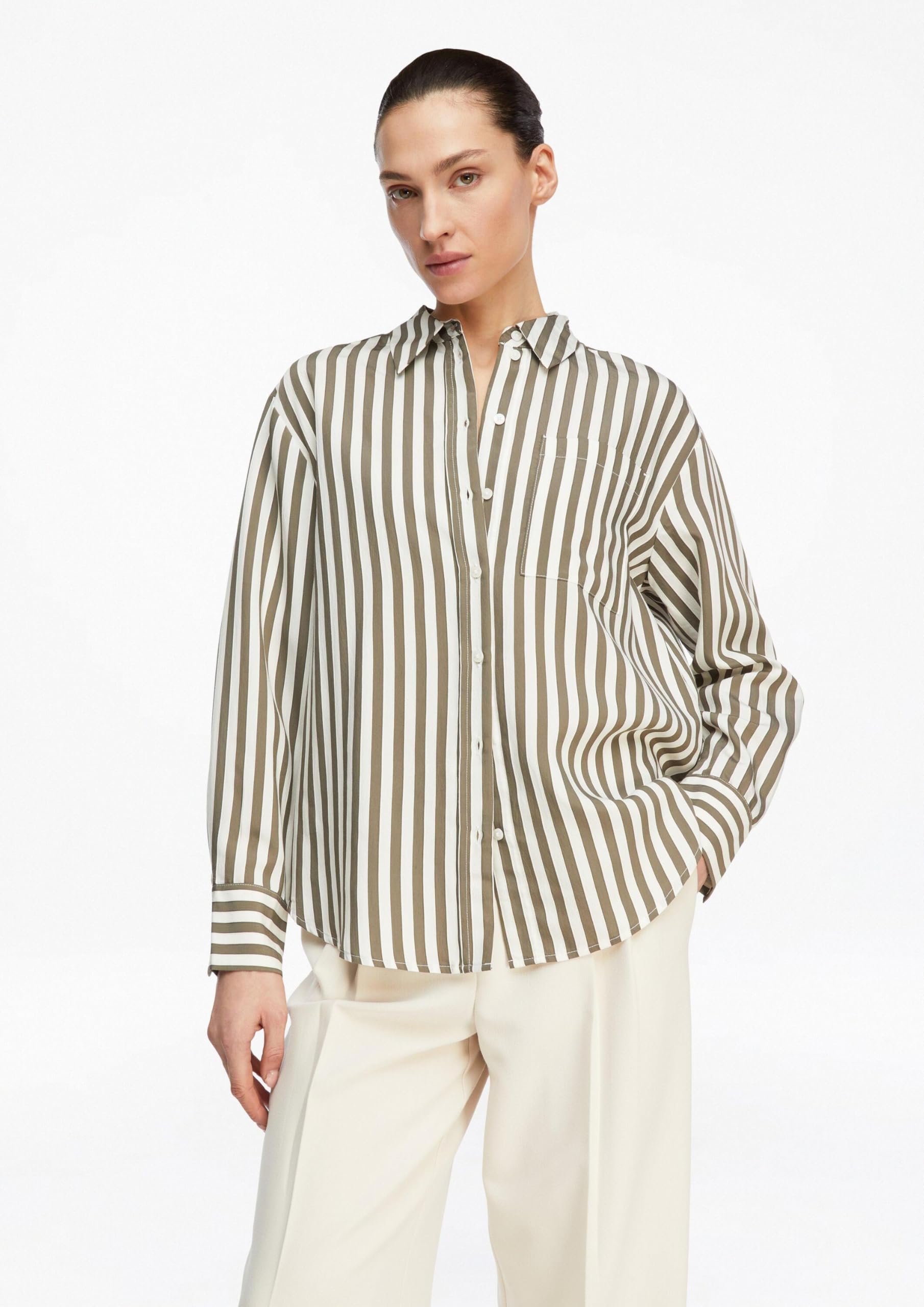 comma-damen-bluse-jacquardstreifen-relaxed-fit-gr-42 image 3