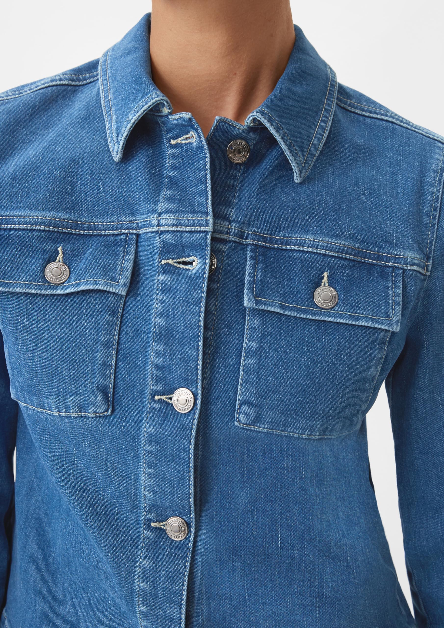 comma-jeansjacke-baumwollmix-jacke-blau image 5