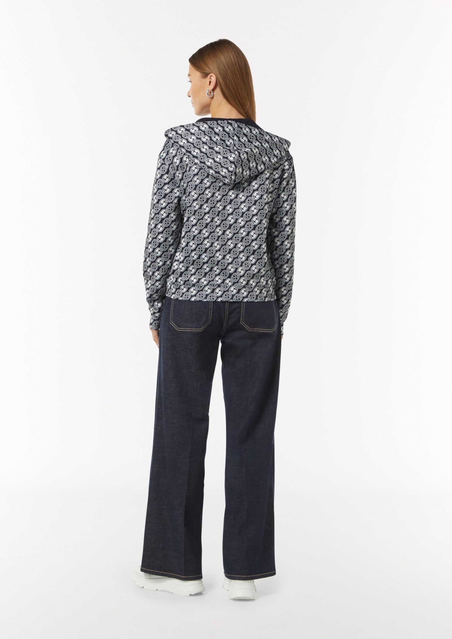 comma-sweat-jacke-damen-icon-muster-mit-kapuze image 8
