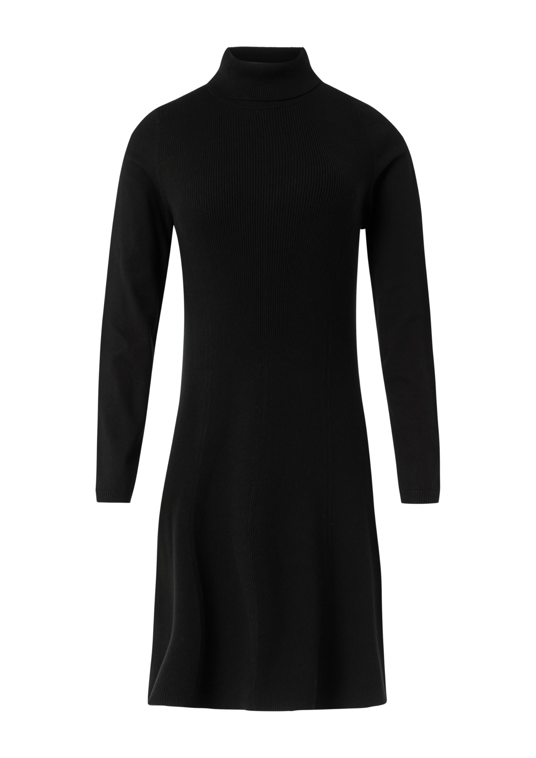 comma-rippstrickkleid-kleid-schwarz-gr-38-turtleneck-kurz image 3