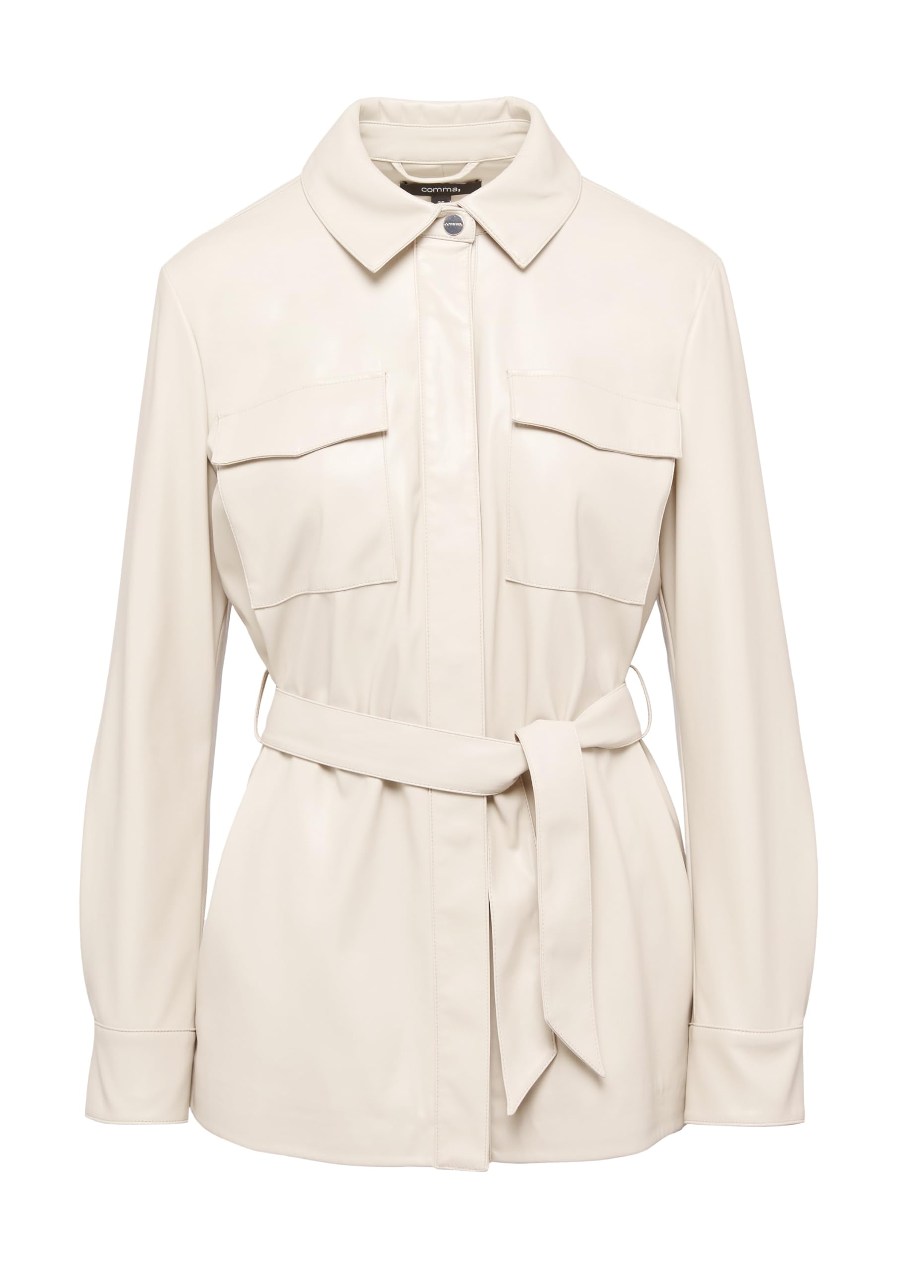 comma-overshirt-jacke-damen-gr-40-lederoptik-g-rtel image 3
