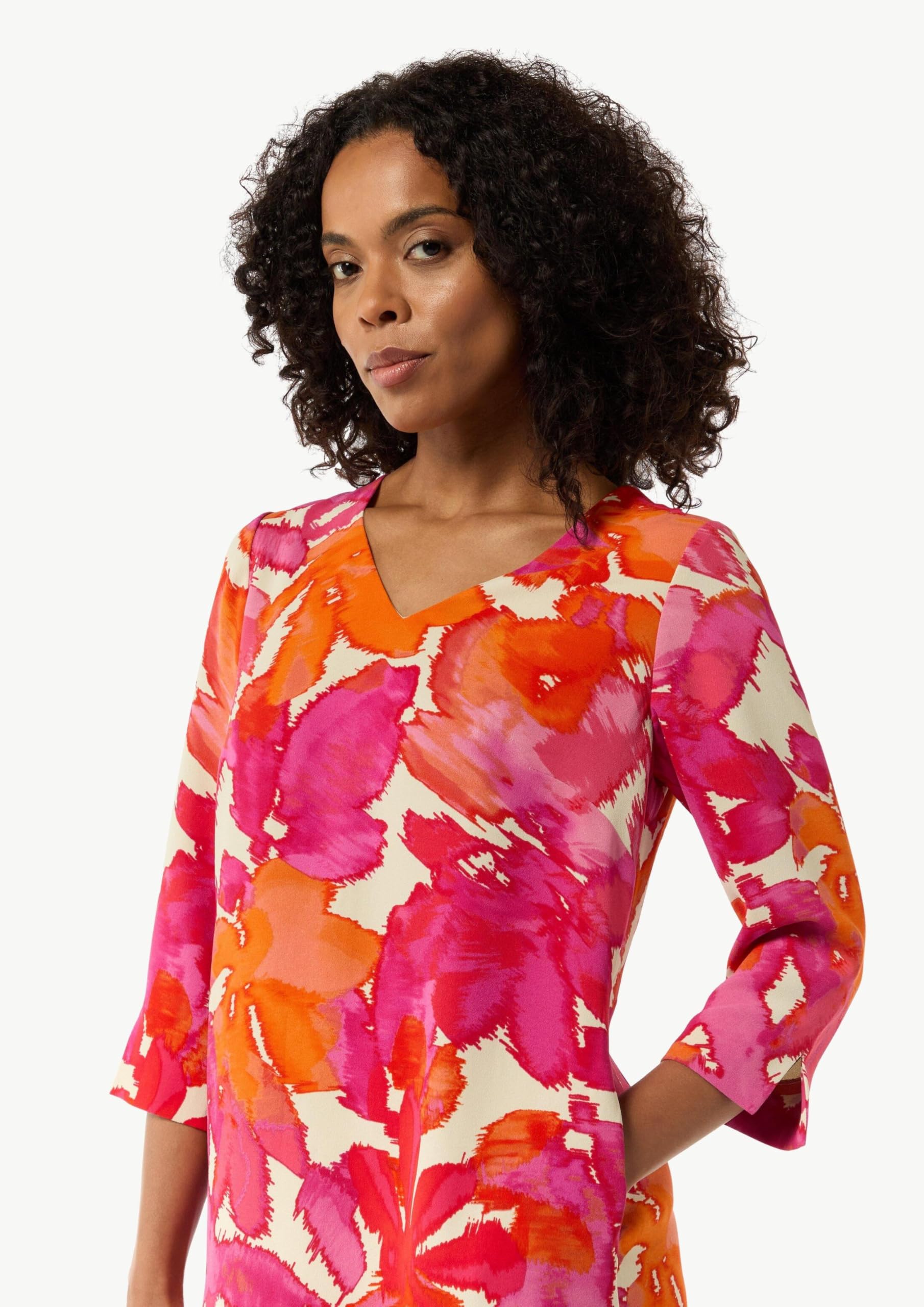 comma-cr-pe-kleid-damen-gr-40-koralle-allover image 4