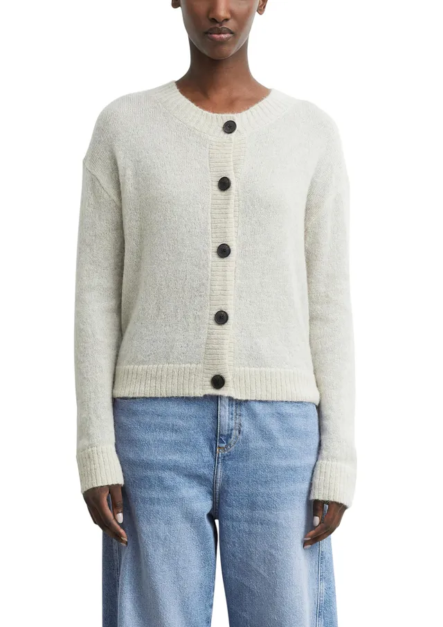 comma-jackets-strickjacke-alpaka-mix-gr-e-34-rundhals image 1